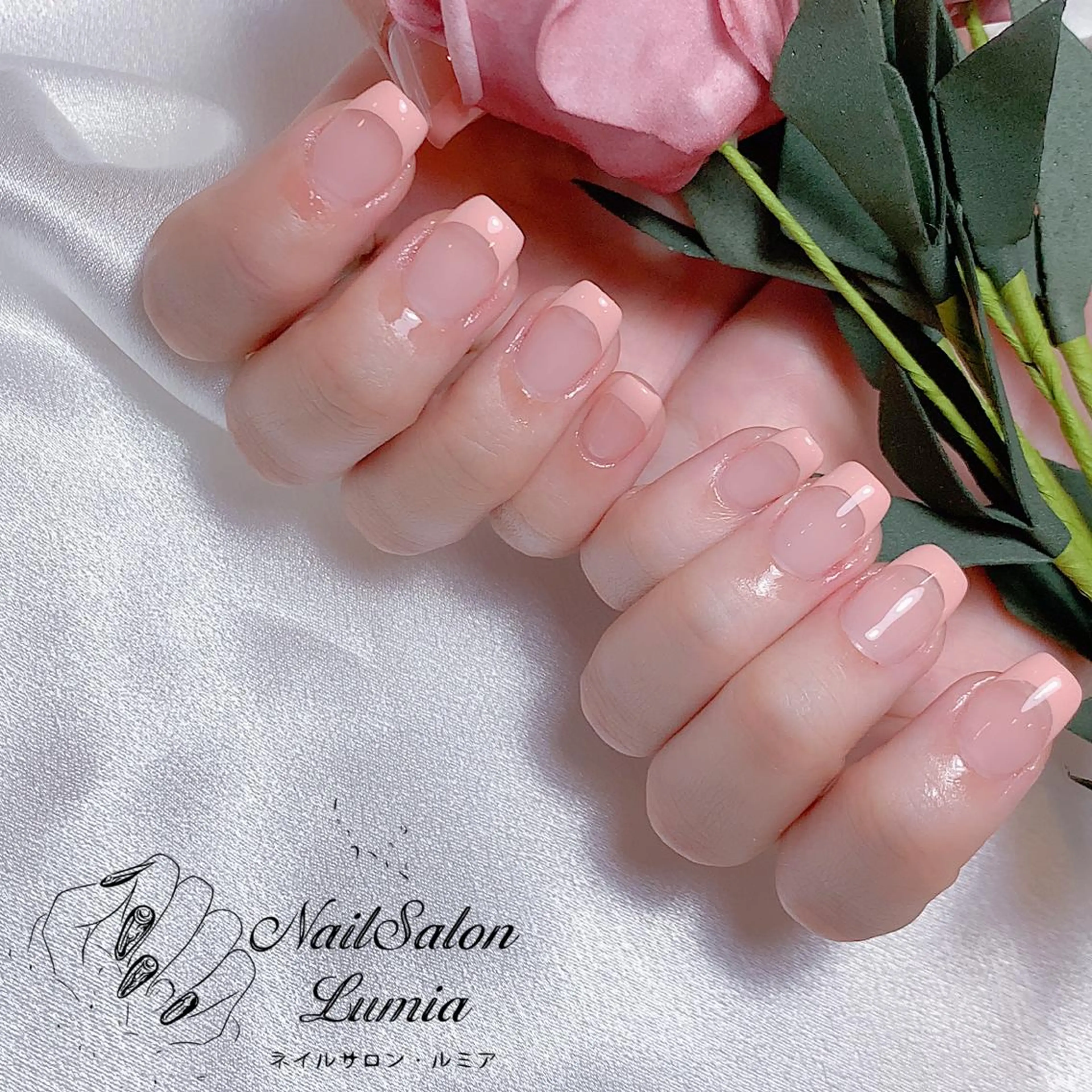 ネイル フレンチネイル ハンドネイル ネイルサロン ルミア Lumia 店長のネイルデザイン