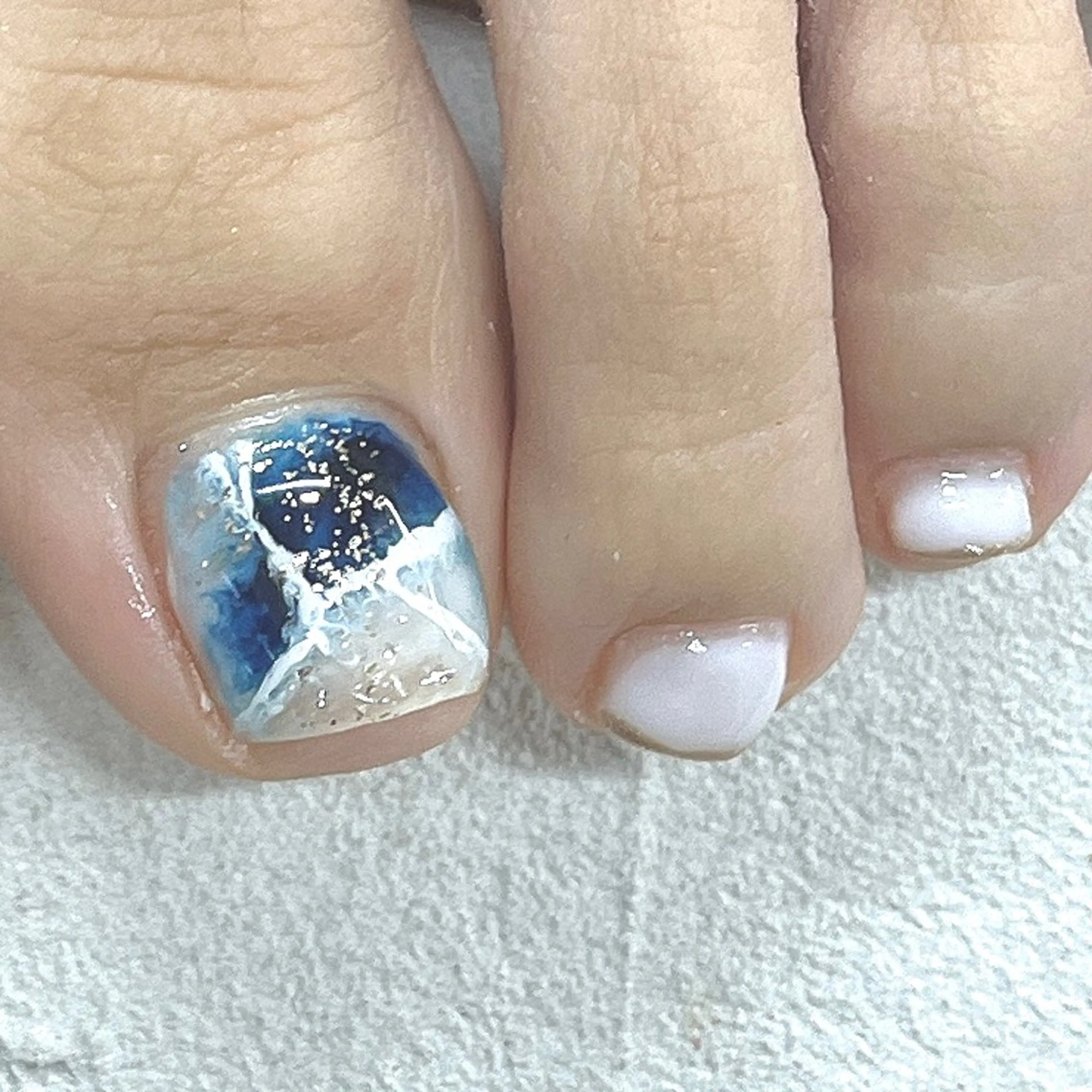 ネイル アートネイル クリアネイル フットネイル フレンチネイル ジェルネイル フットネイル Bianca市ヶ谷店 Aiuraのネイルデザイン