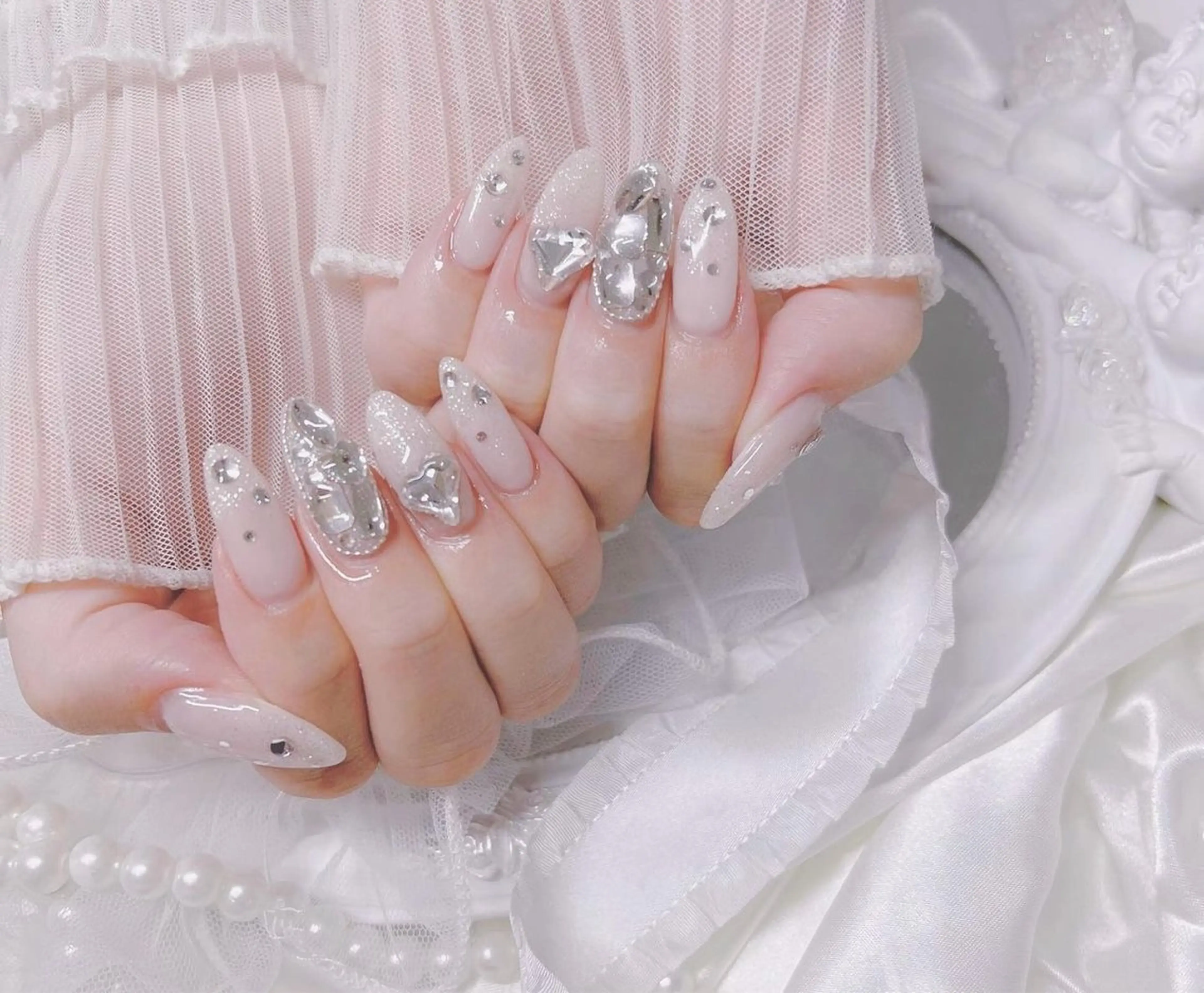 ネイル ハンドネイル (∩_∩)ミモネイル /eyelashのネイルデザイン