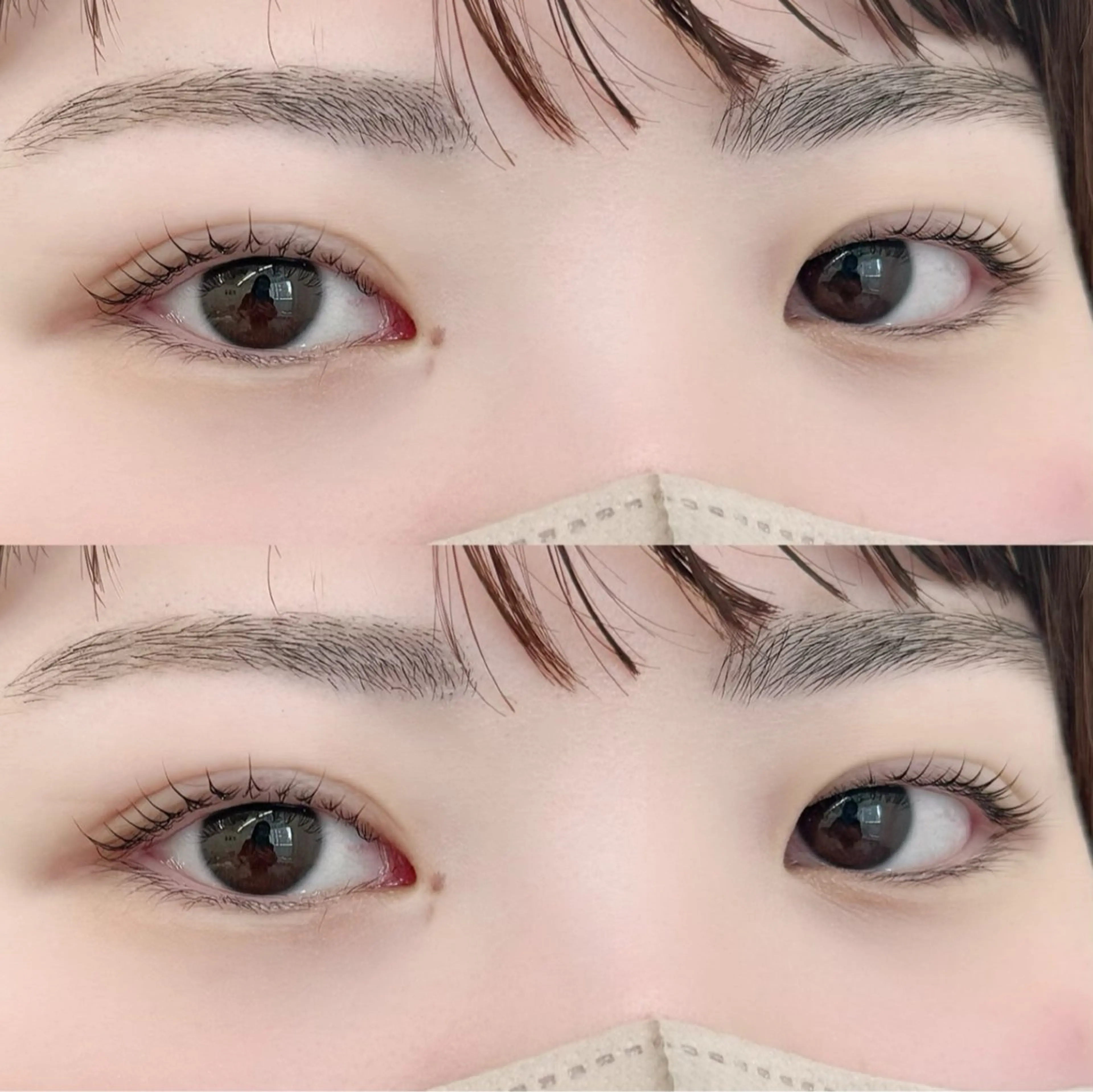 マツエク・マツパ 束感まつ毛 フラットラッシュ 韓国風マツエク ナチュラル パリジェンヌラッシュリフト CLUTCH江坂 こんどうのマツエク・マツパデザイン