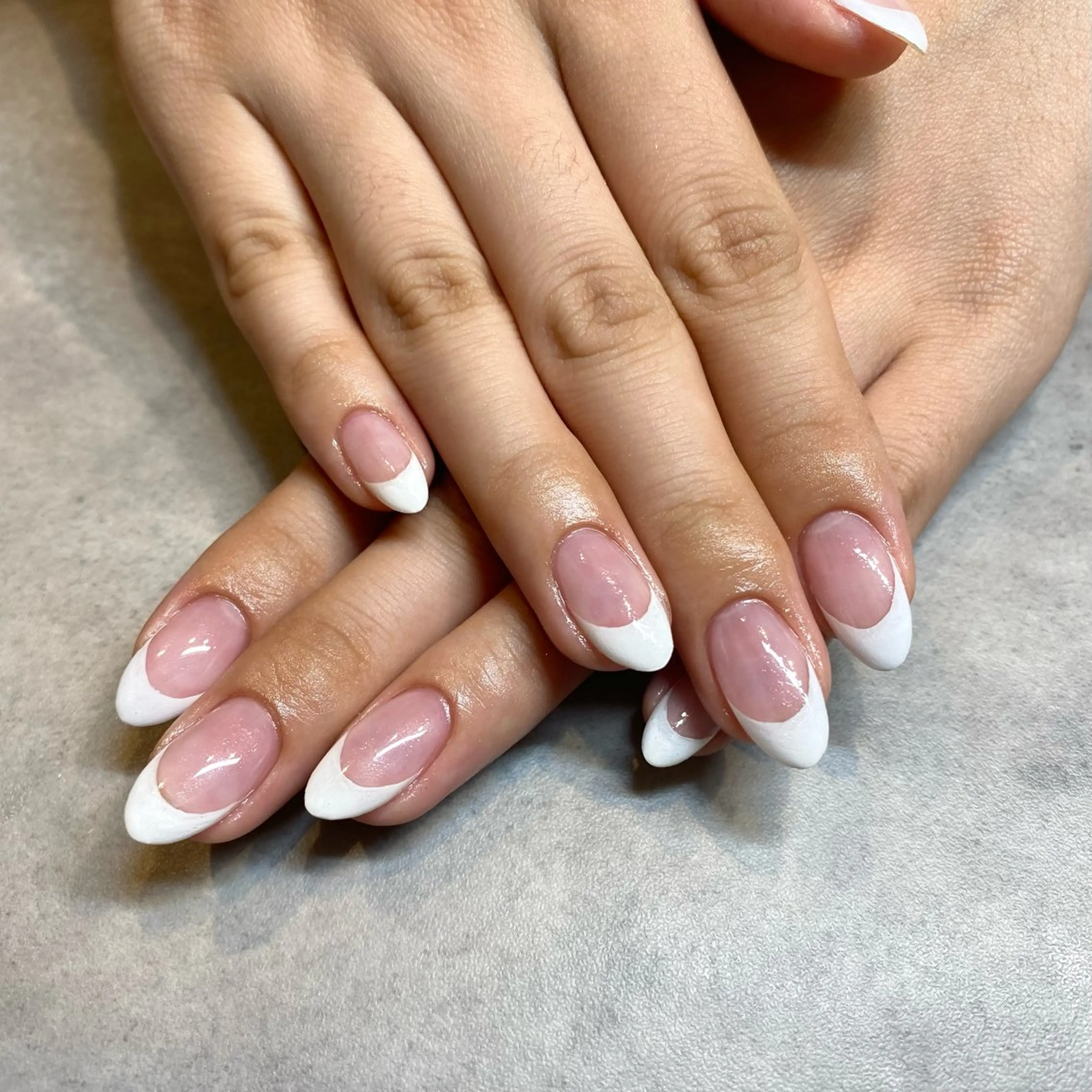 ネイル フレンチネイル MAHO W 【深江橋店】のネイルデザイン