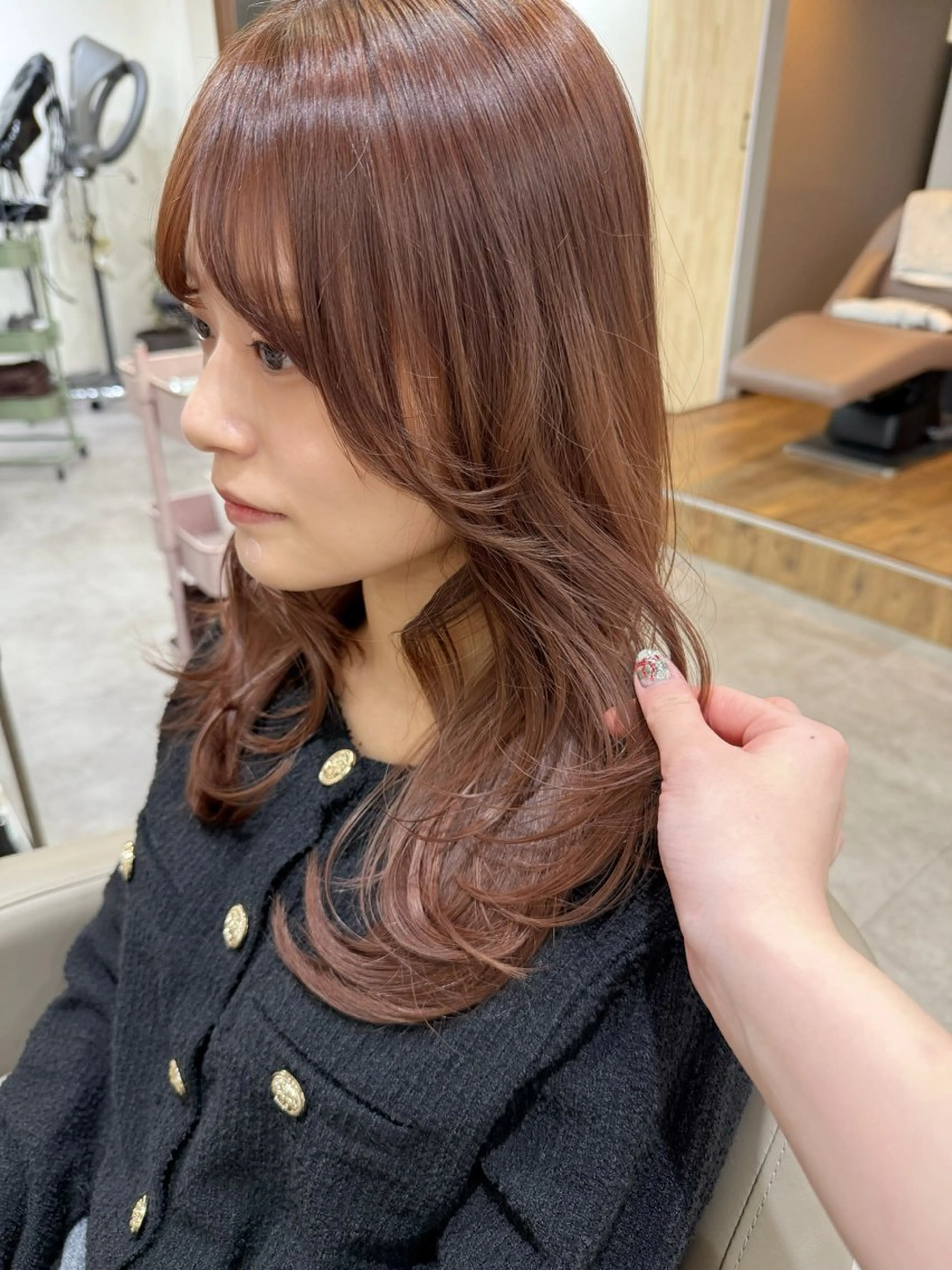 ロング カラー 透明感カラー 髪質改善 トリートメント ヘアカラー 韓国風パーマ/ヘア セット/店長みづきのヘアスタイル