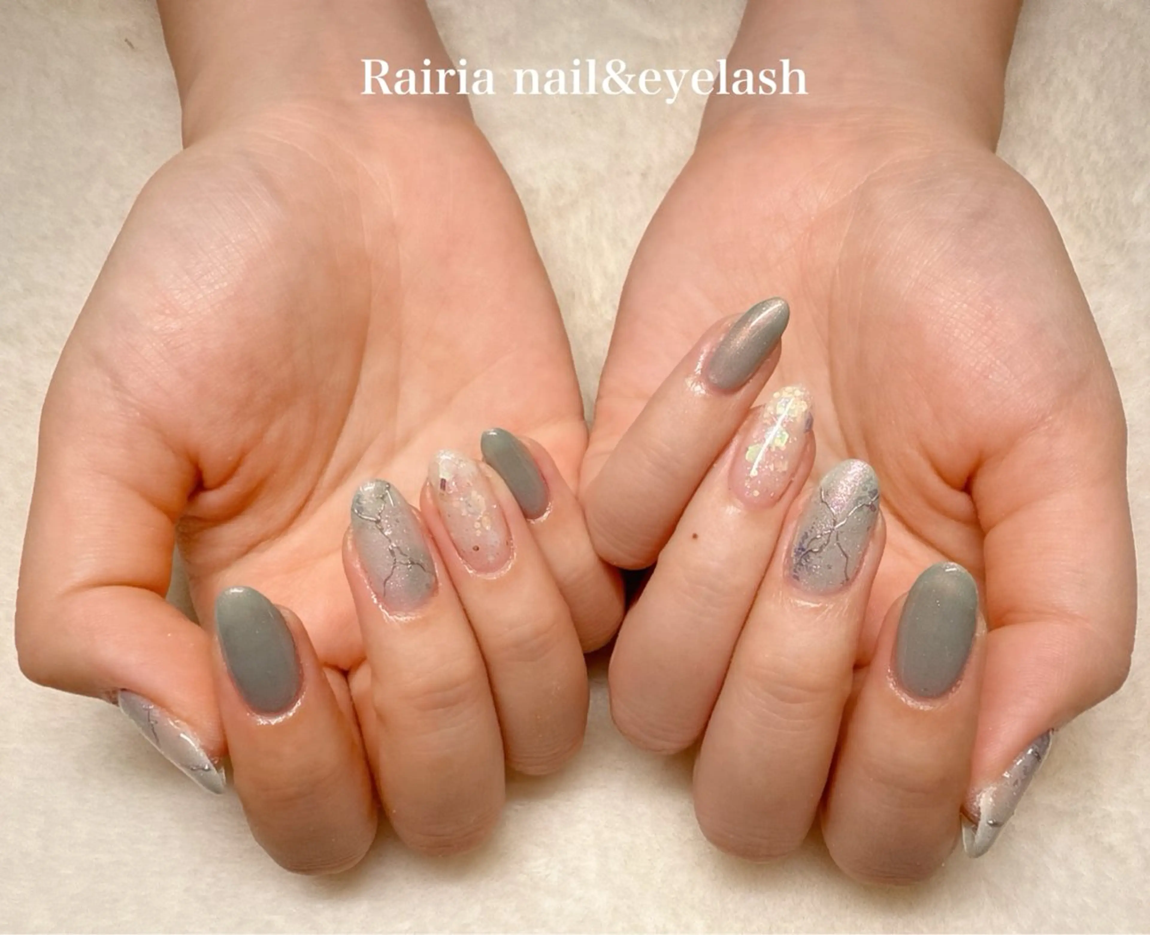 ネイル 大理石ネイル(マーブル) Rairia   nail所属・屋敷 理奈のネイルデザイン