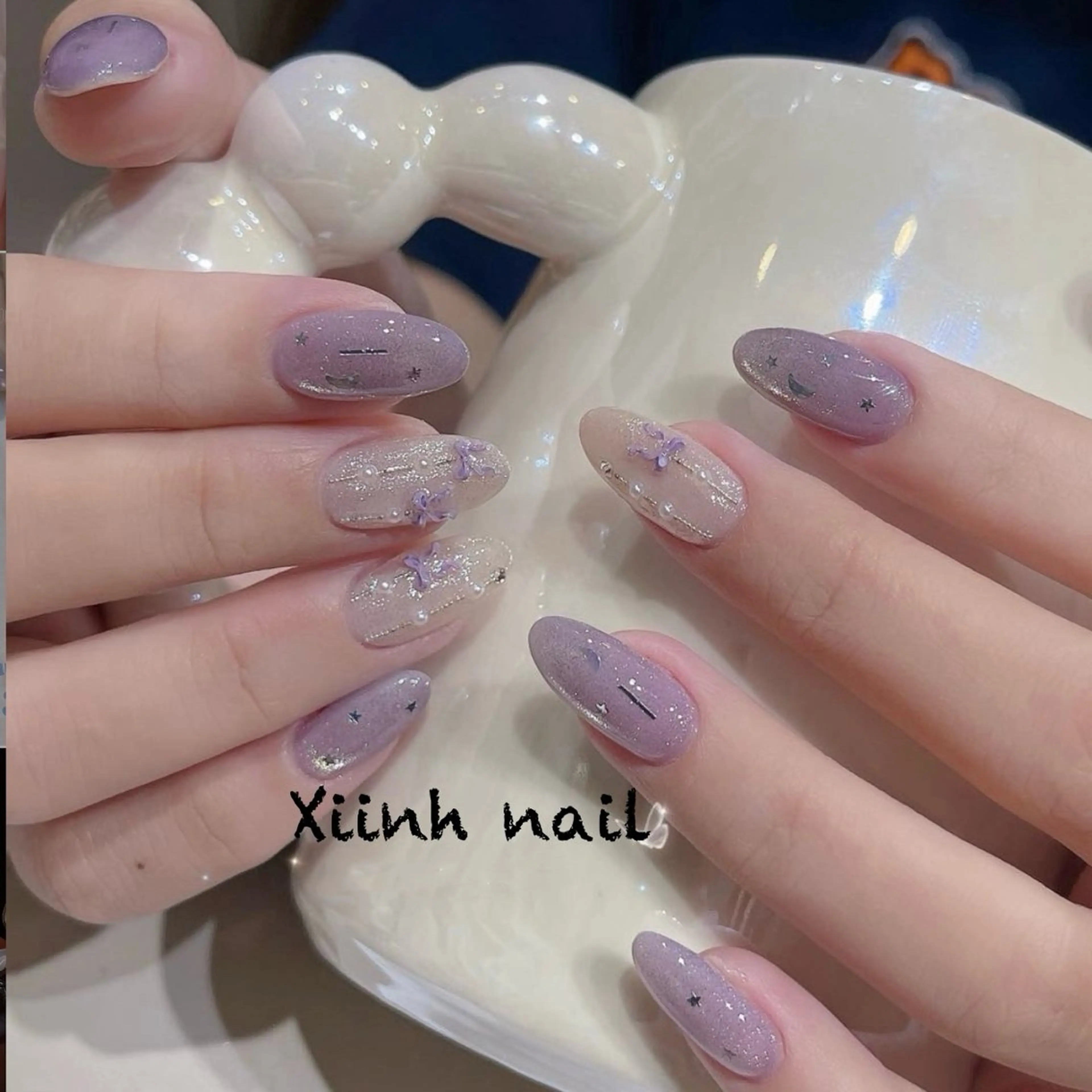 ネイル チークネイル 桜ネイル フットネイル フレンチネイル ジェルネイル ハンドネイル XIINH NAIL SALONのネイルデザイン