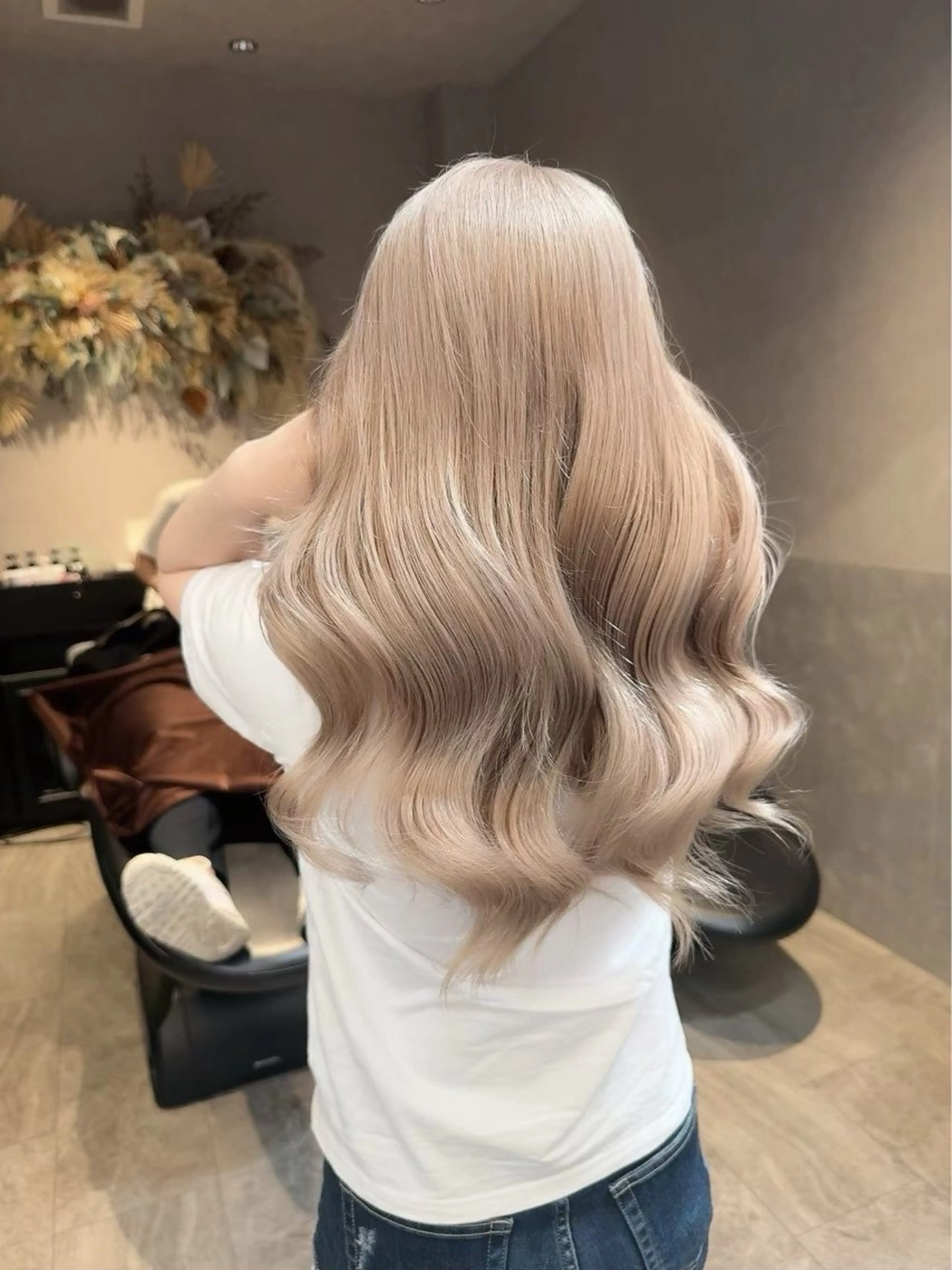 ロング カラー ダブルカラー 韓国レイヤーKYONのヘアスタイル