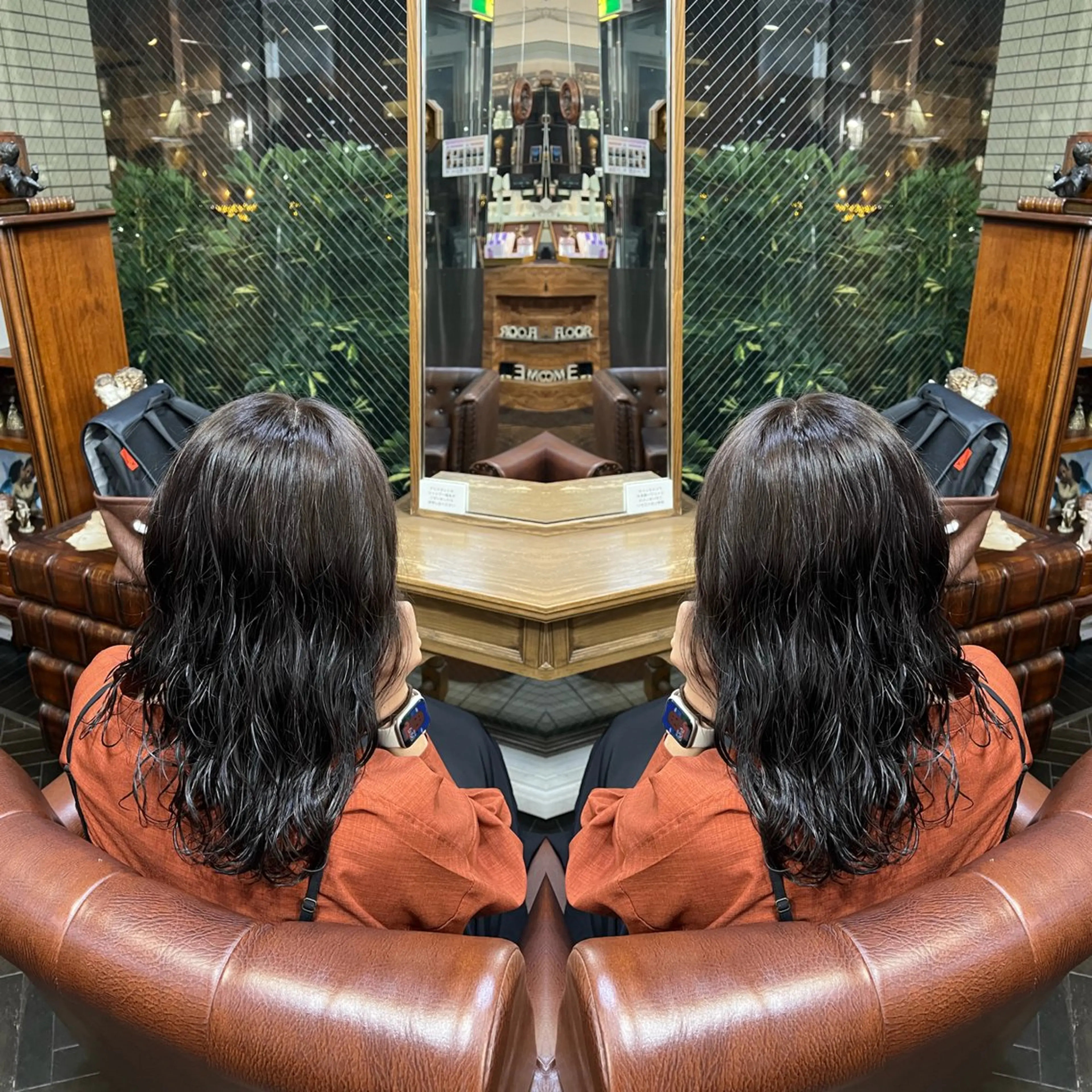 セミロング カラー レイヤー/ボブ/ ミニボブ/AOIのヘアスタイル