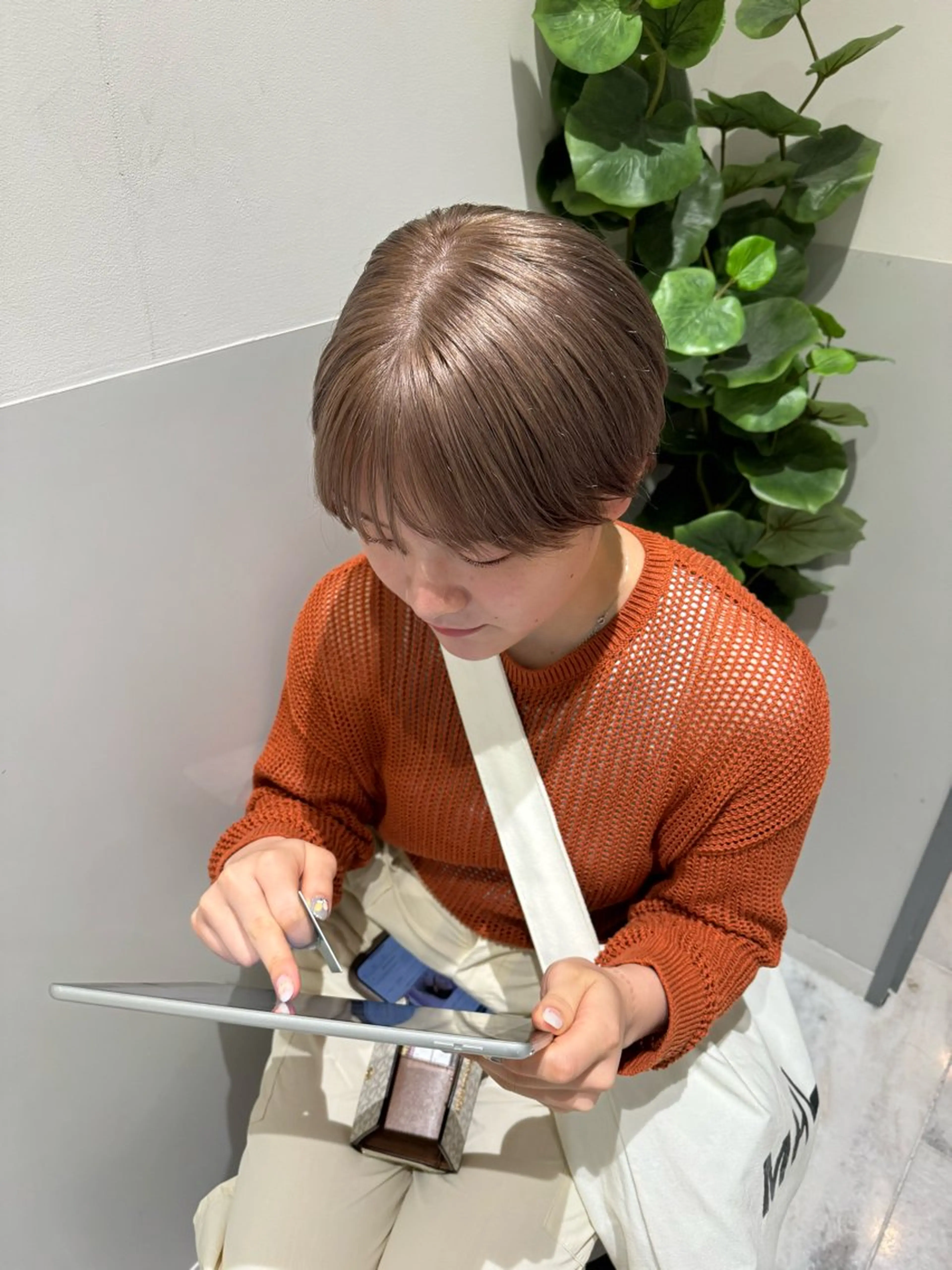 ショート カラー カット ヘアカラー トリートメント IVORY.所属・🟩くすみブラウン/ ショートヘア/大司のヘアスタイル