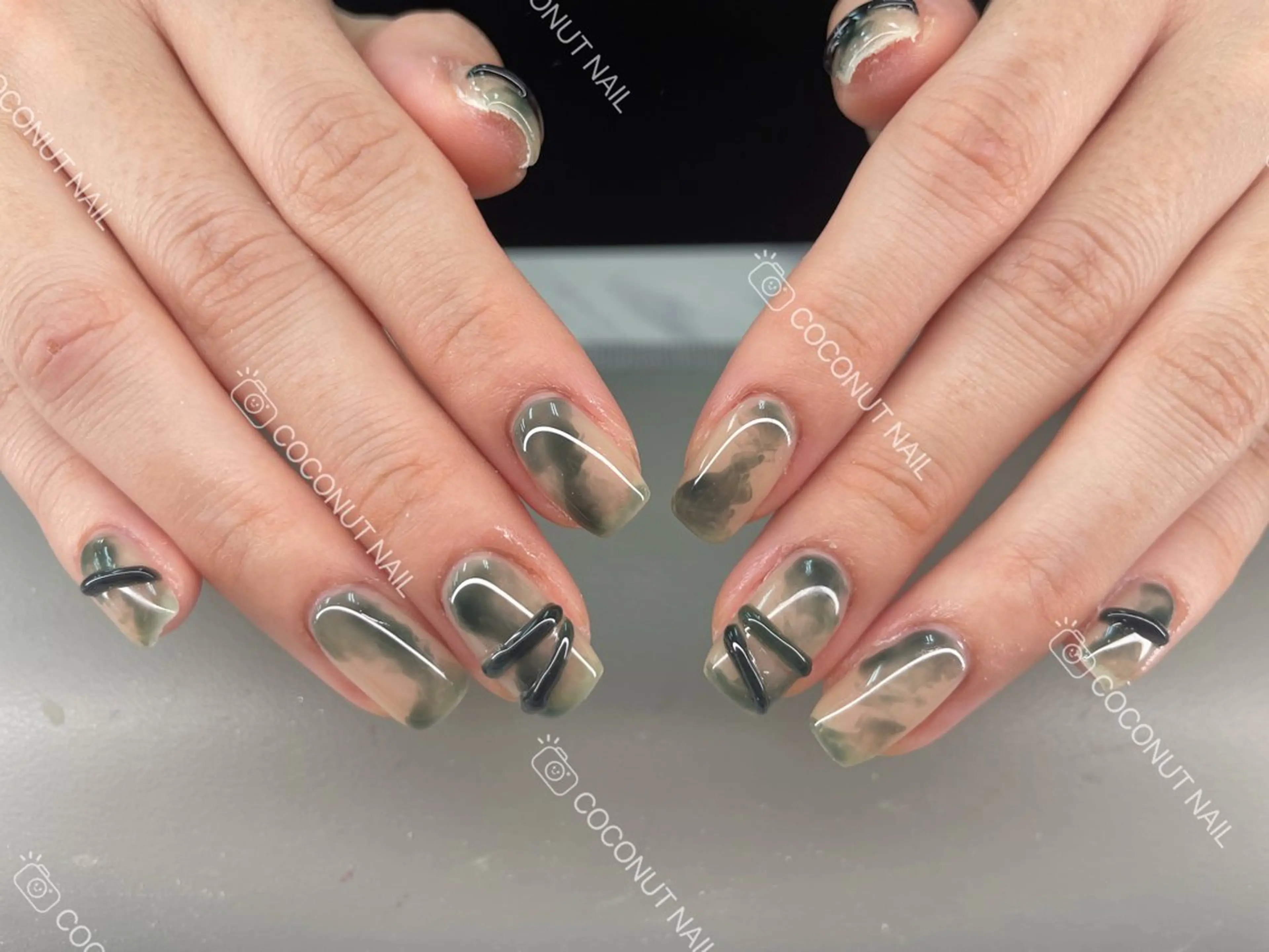 ネイル ハンドネイル 神田 ココナッツのネイルデザイン