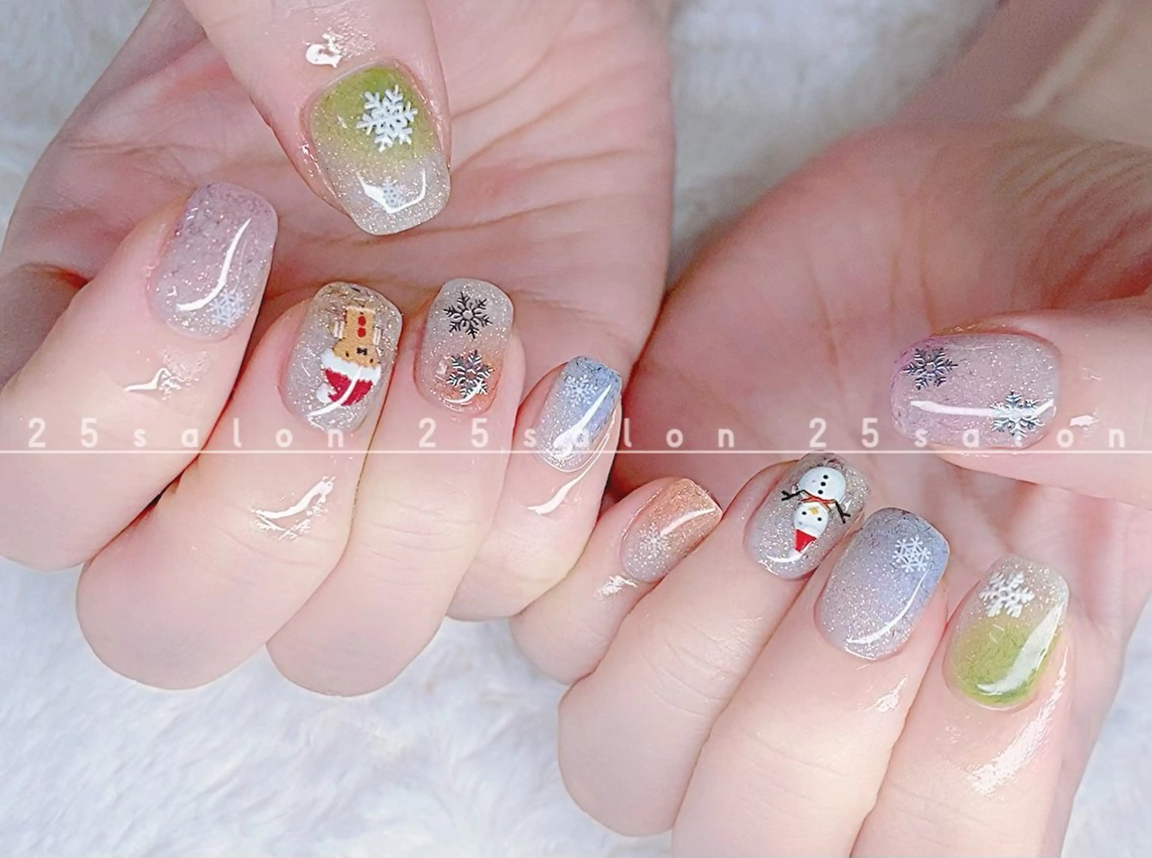 ネイル オーロラネイル チークネイル フットネイル フレンチネイル ジェルネイル 2 5のマツエク・マツパデザイン