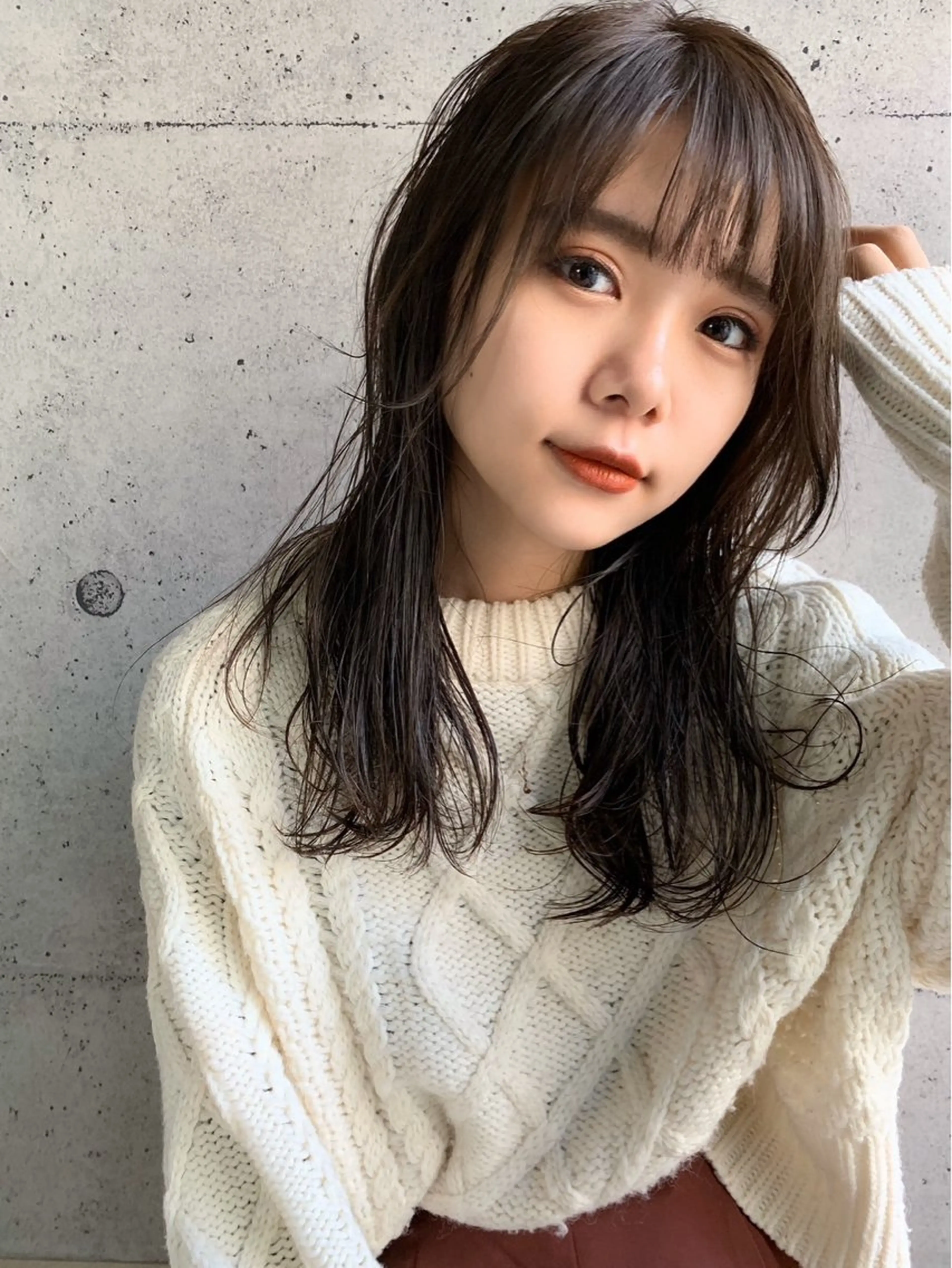 セミロング カラー For.c.c.c.c所属・近藤 ちかのヘアスタイル