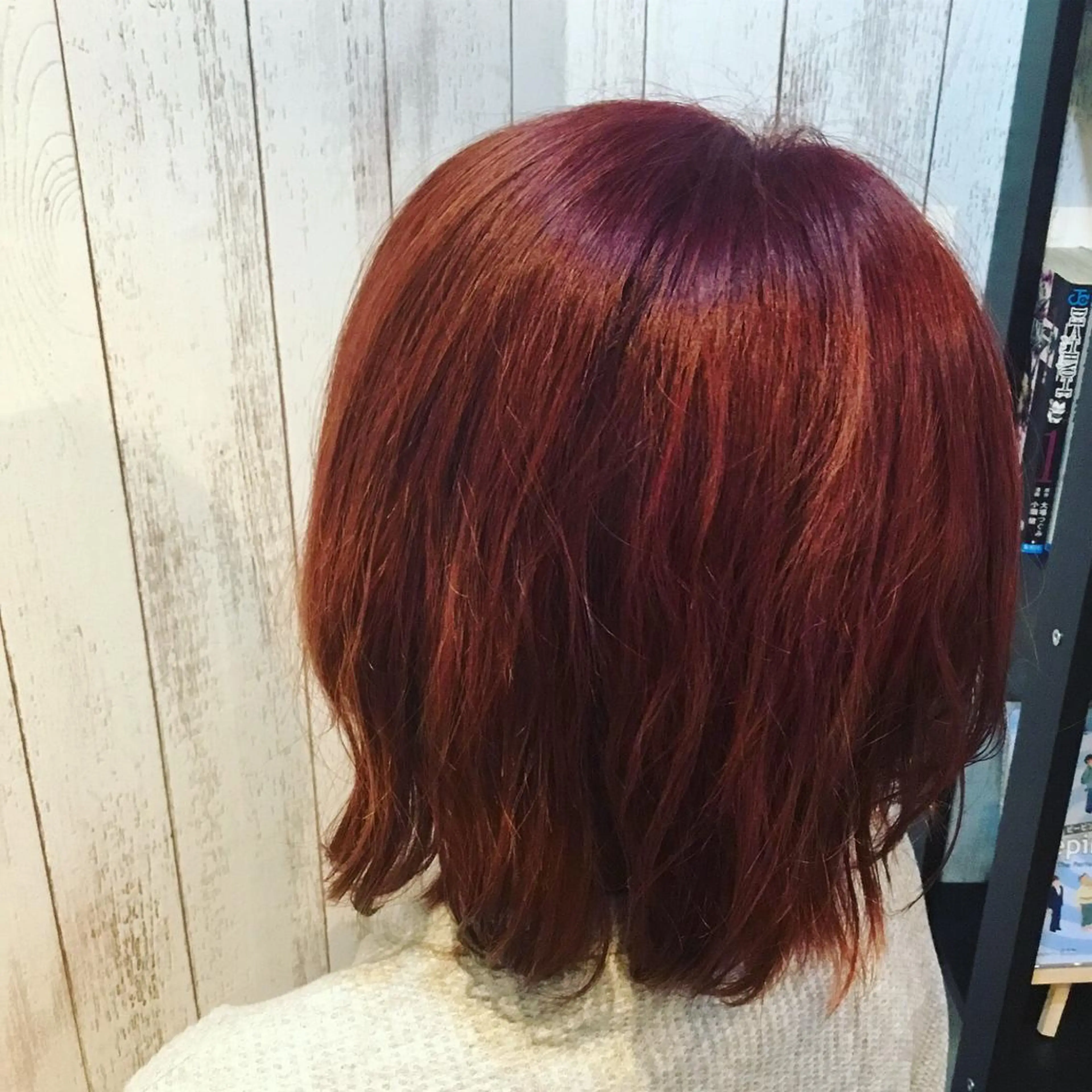 ミディアム カラー 金崎 新吾のヘアスタイル
