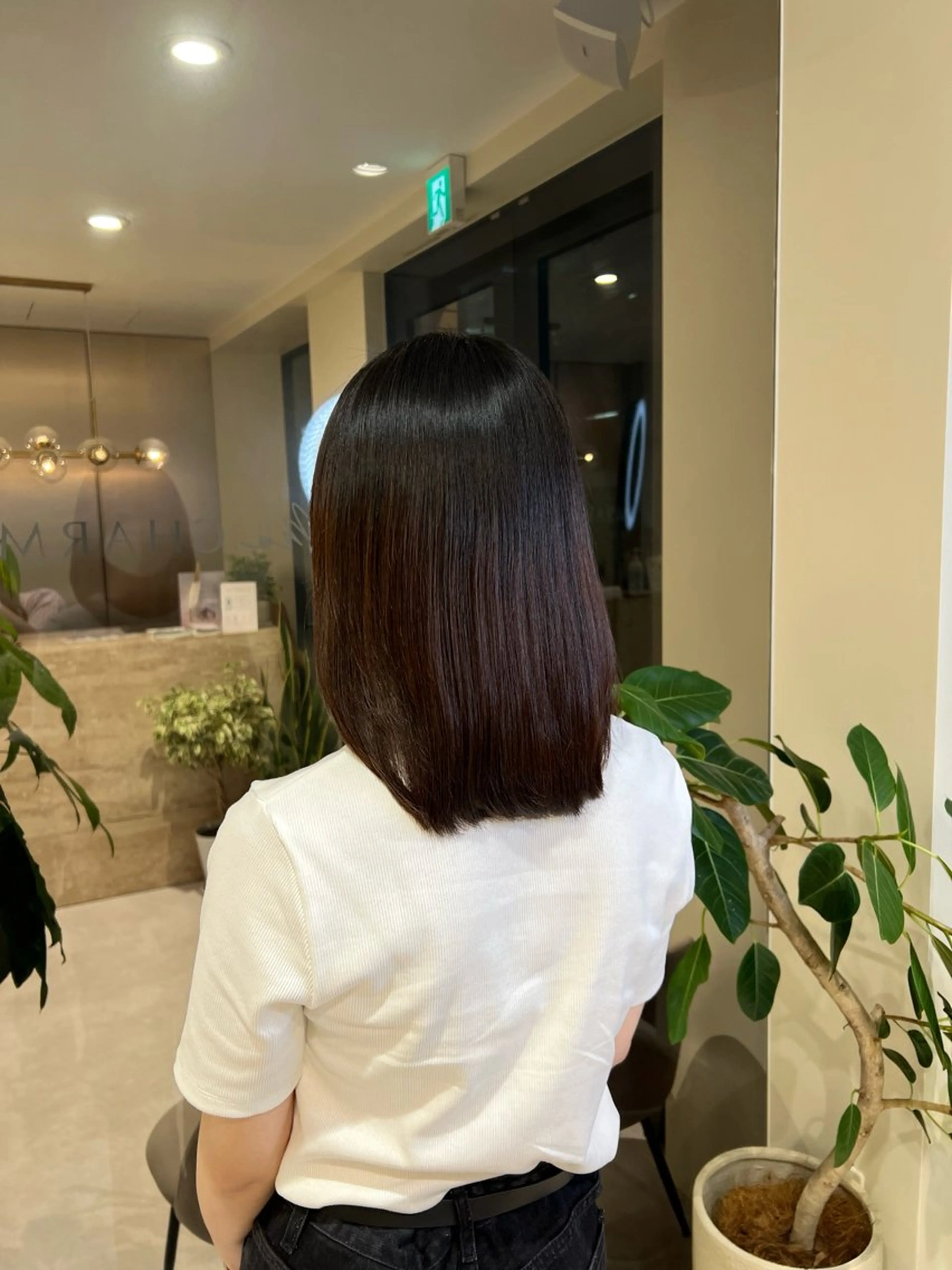 ミディアム パーマ ミディアムパーマ 縮毛矯正 ストレートパーマ カット無料|レイヤー カット|韓国モテへアのヘアスタイル