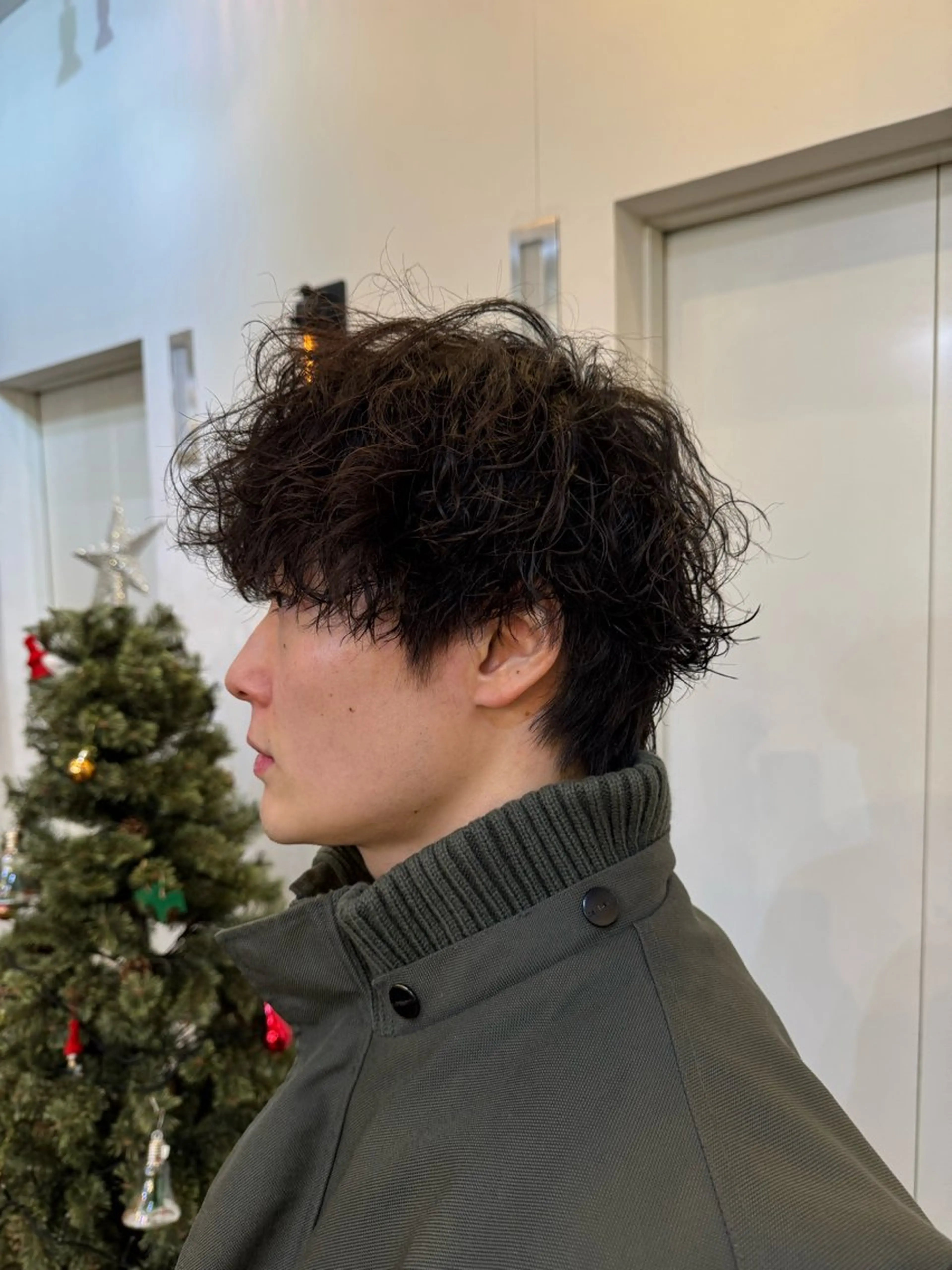 パーマ メンズ カット パーマ 🐋湊 ゆうき /ショートカット🫧のヘアスタイル