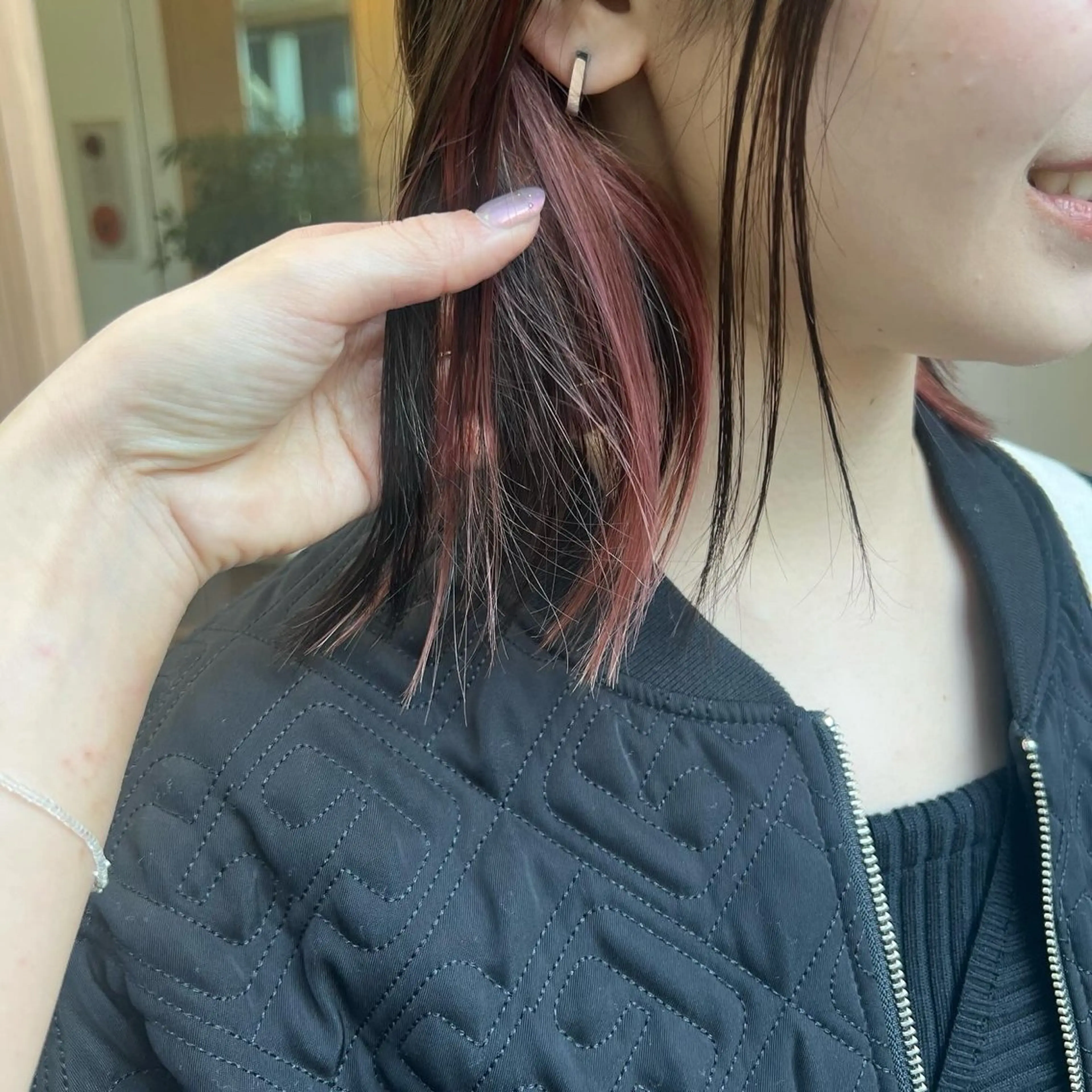 ミディアム カラー 池田理紗/メンズ カット/切りっぱなしのヘアスタイル