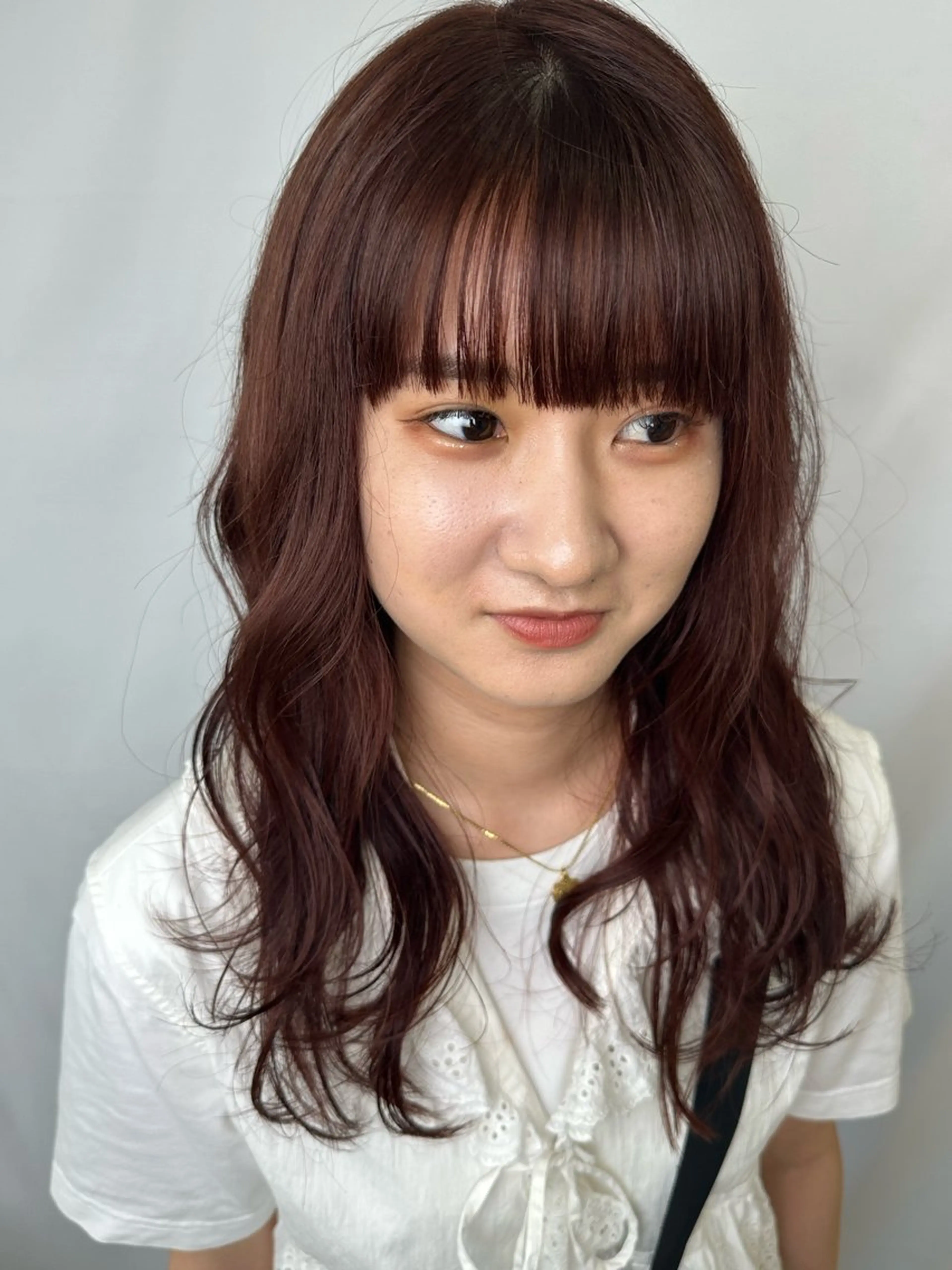 ロング カラー ブラウンカラー レッドカラー レッドブラウン 松尾 乾伸のヘアスタイル