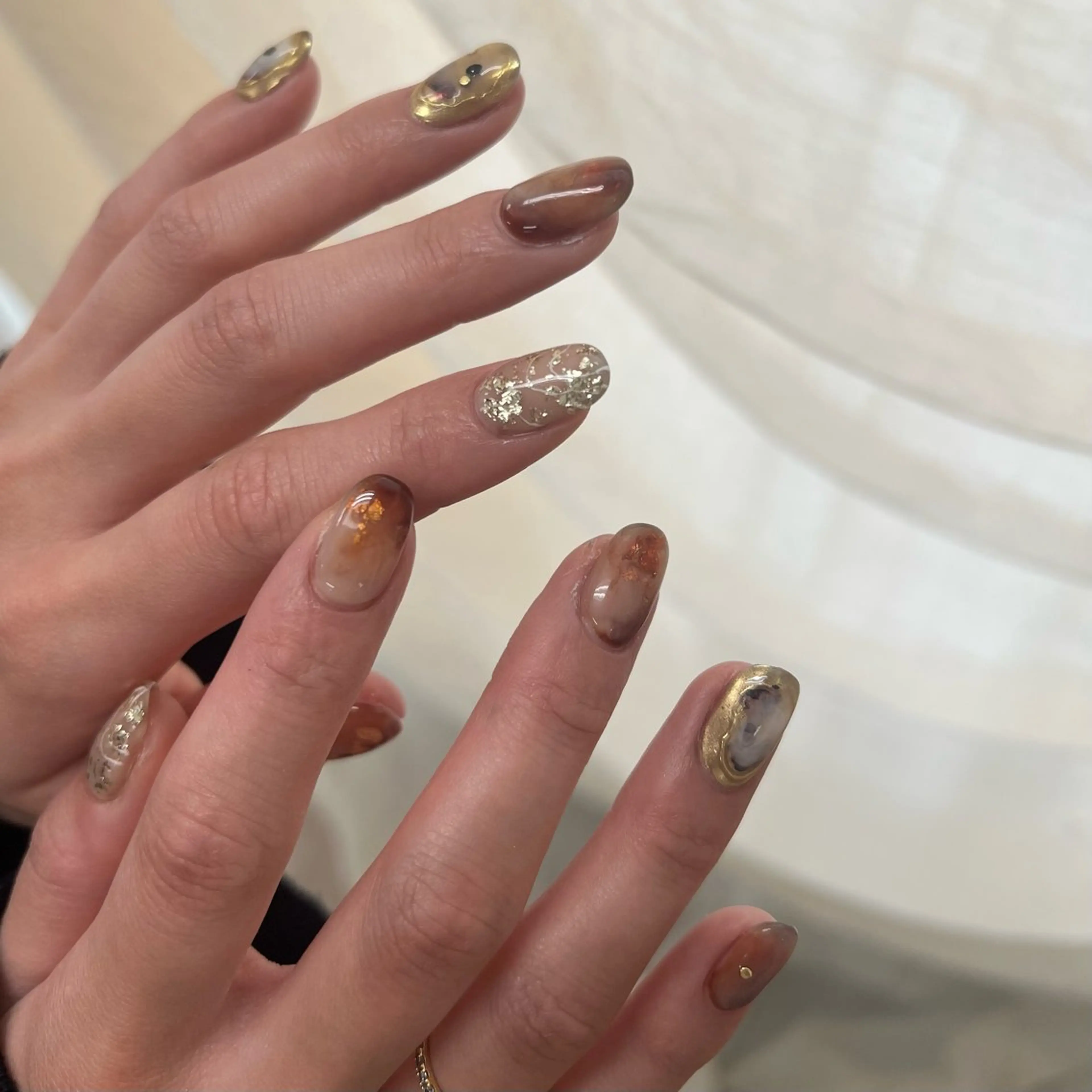 ネイル ハンドネイル nuás nailのネイルデザイン