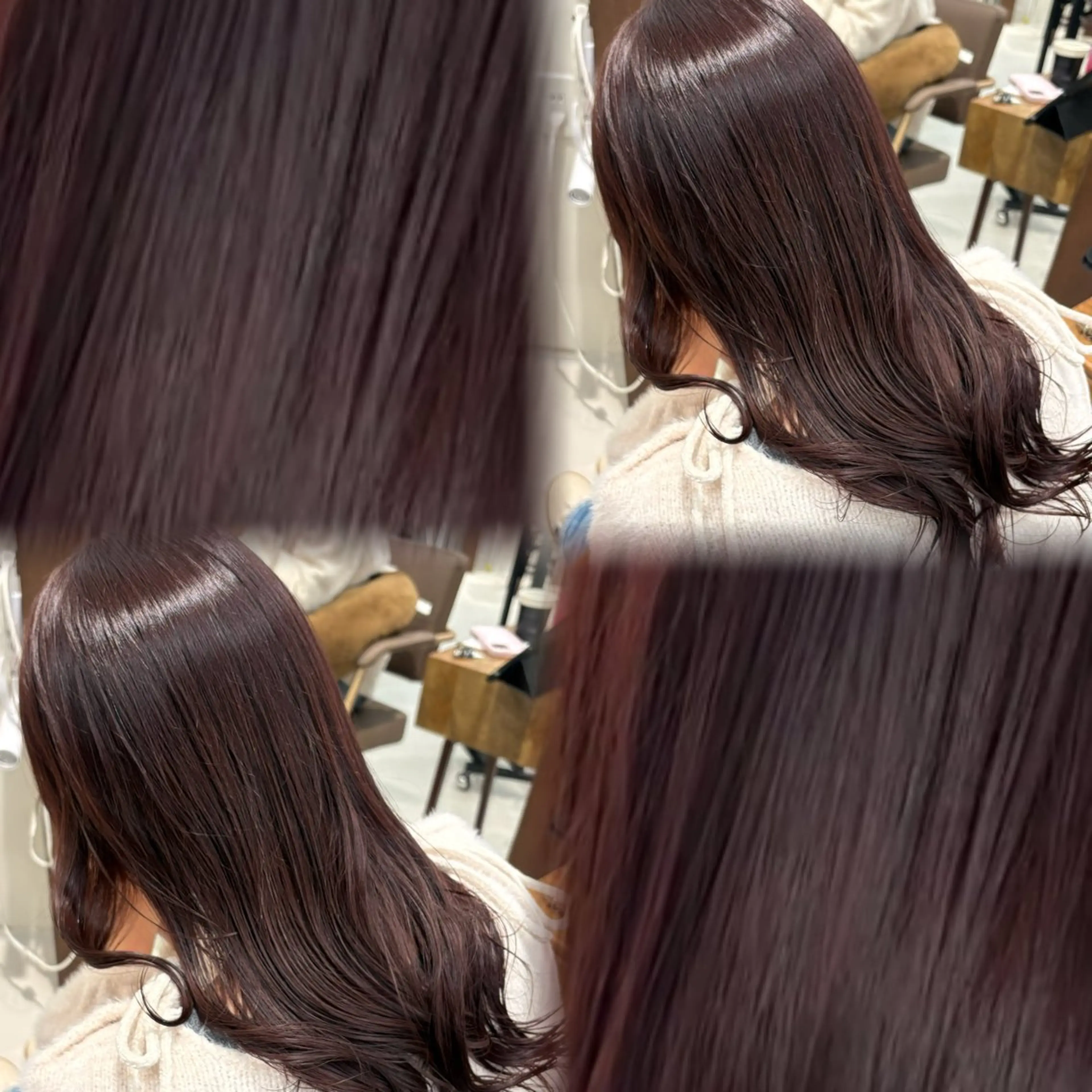 ロング カラー ブラウンカラー カシス 透明感カラー トリートメント カット ヘアカラー トリートメント suzuna/暖色/ ヘッドスパ/ヘアケアのヘアスタイル