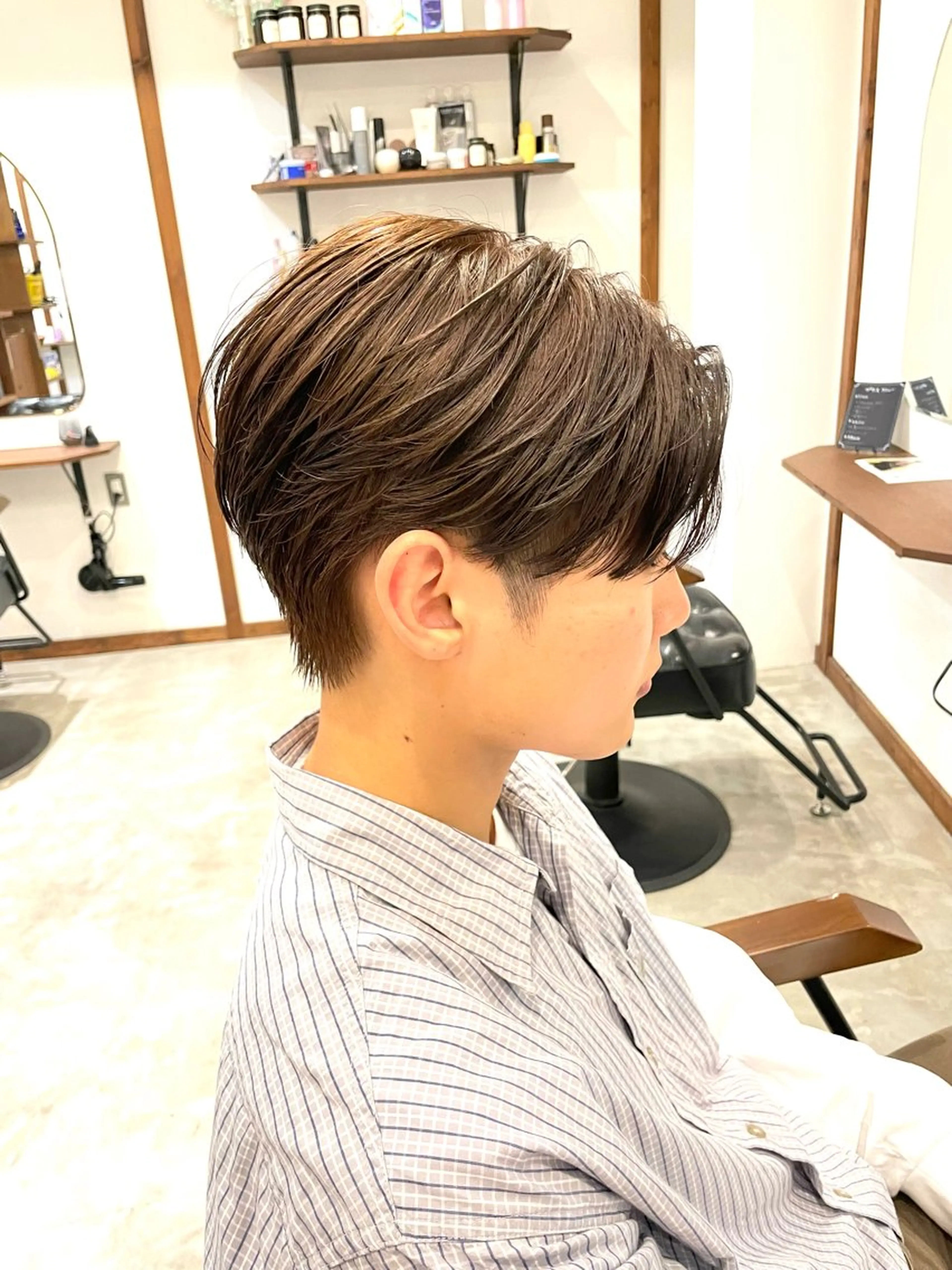 メンズ フェザーパーマ メンズパーマ メンズパーマ/ 津田沼/藤原 侑樹のヘアスタイル