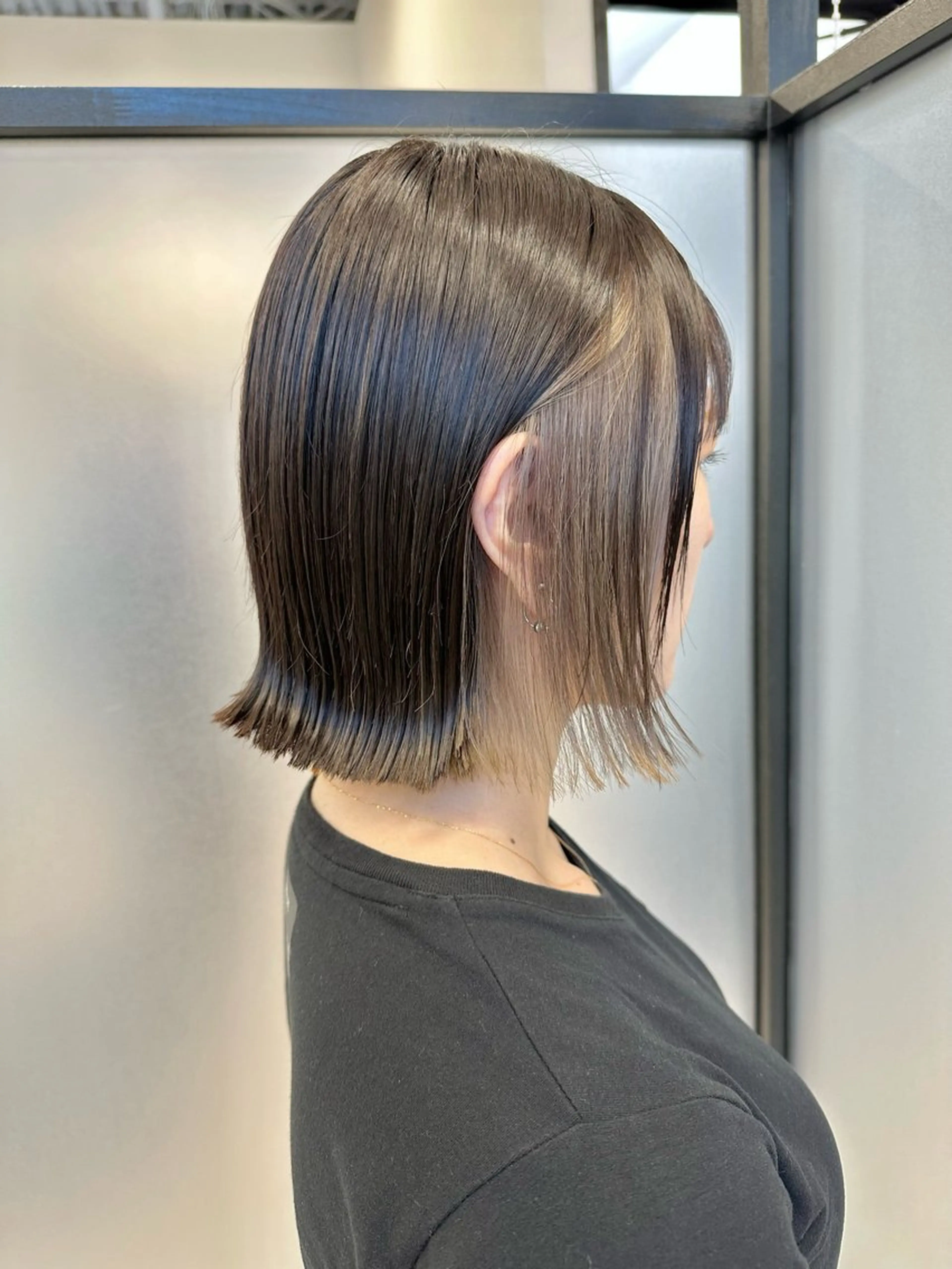 ミディアム SALOWIN心斎橋Suite店所属・洗っても取れない 髪質改善|OJIROのヘアスタイル