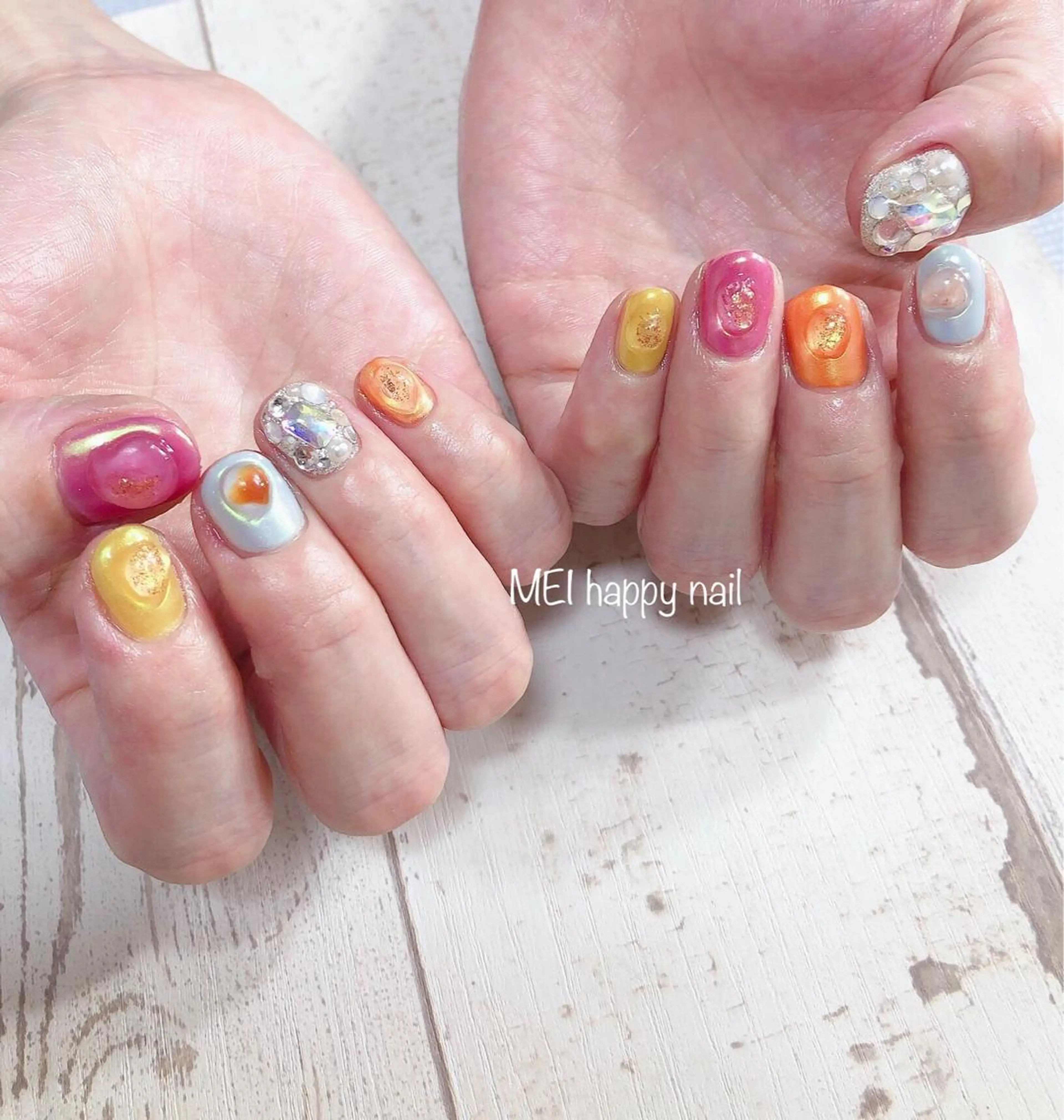 ネイル 北浦和 自爪育成ケアのネイルデザイン