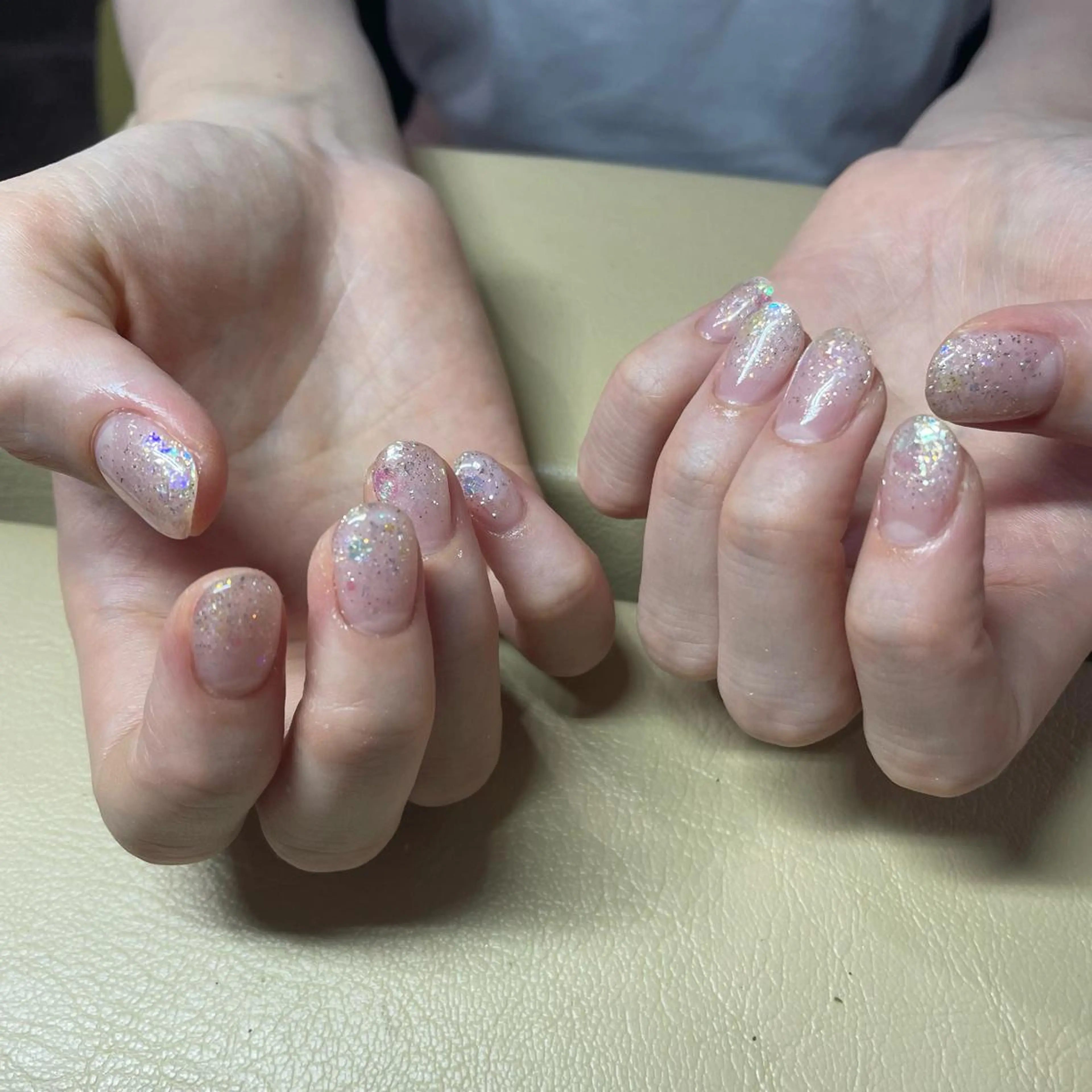 ネイル グラデーション ラメ(グリッター) ラメグラデーション SOL所属・SOL　nail イマナカのネイルデザイン
