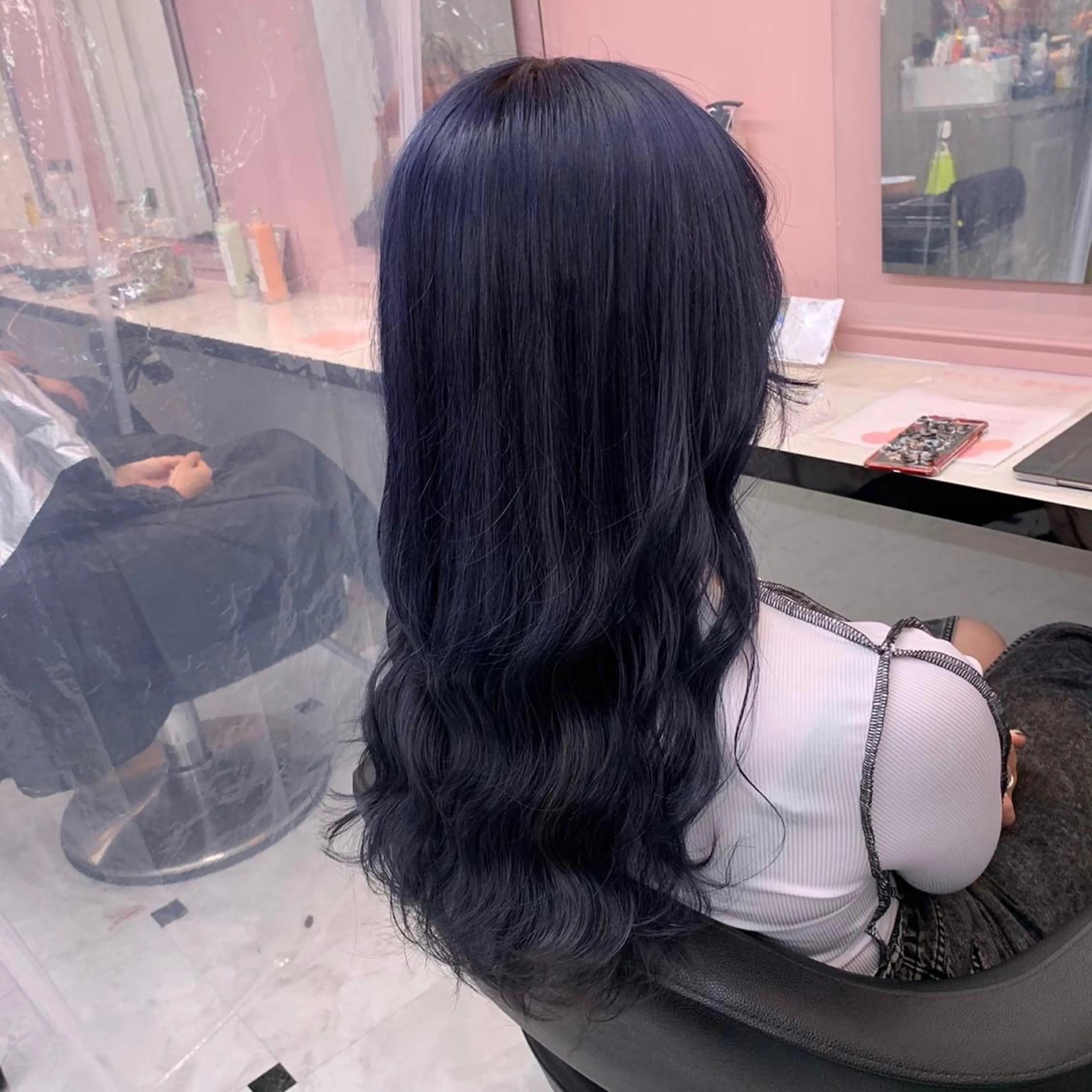 ロング ピンク・ベージュ🩰 カラー🫧とらのヘアスタイル