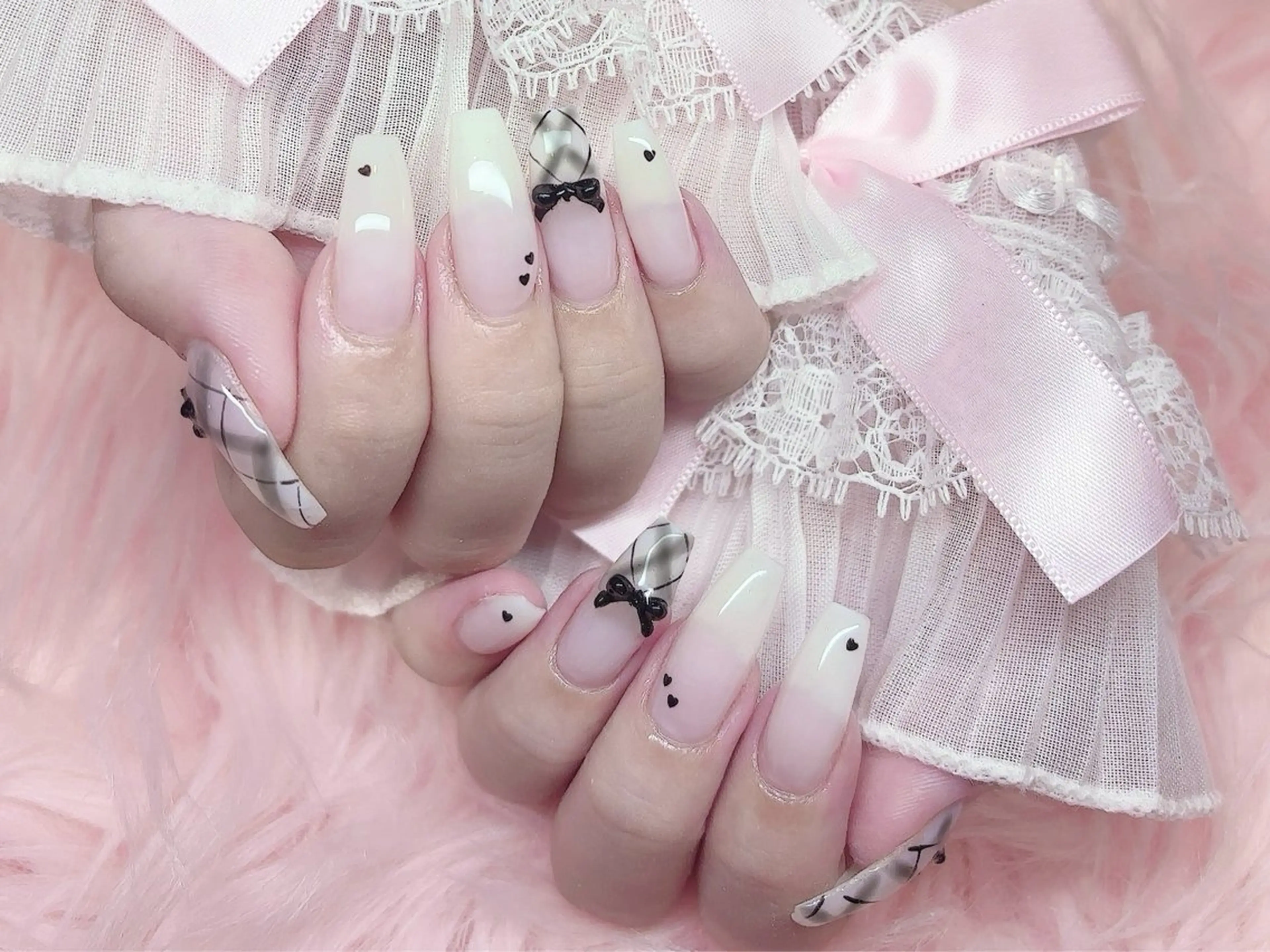 💗長さだし10本+お好きなアート10本のせ放題💗オフあり注意事項必ずご確認くださいの写真