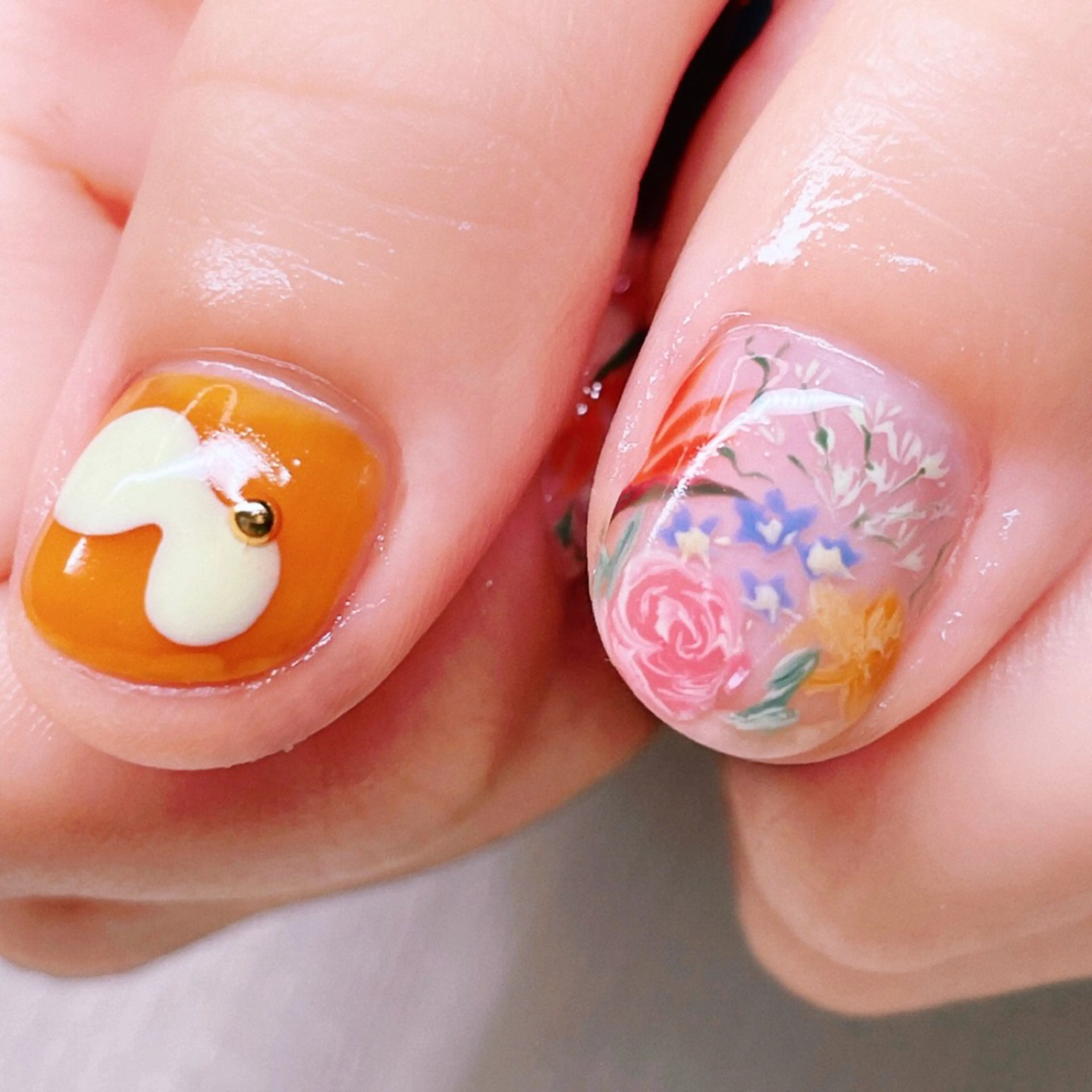 ネイル アートネイル 長さ出し ハンドネイル Nailist SUZU所属・Nailist suzuのネイルデザイン