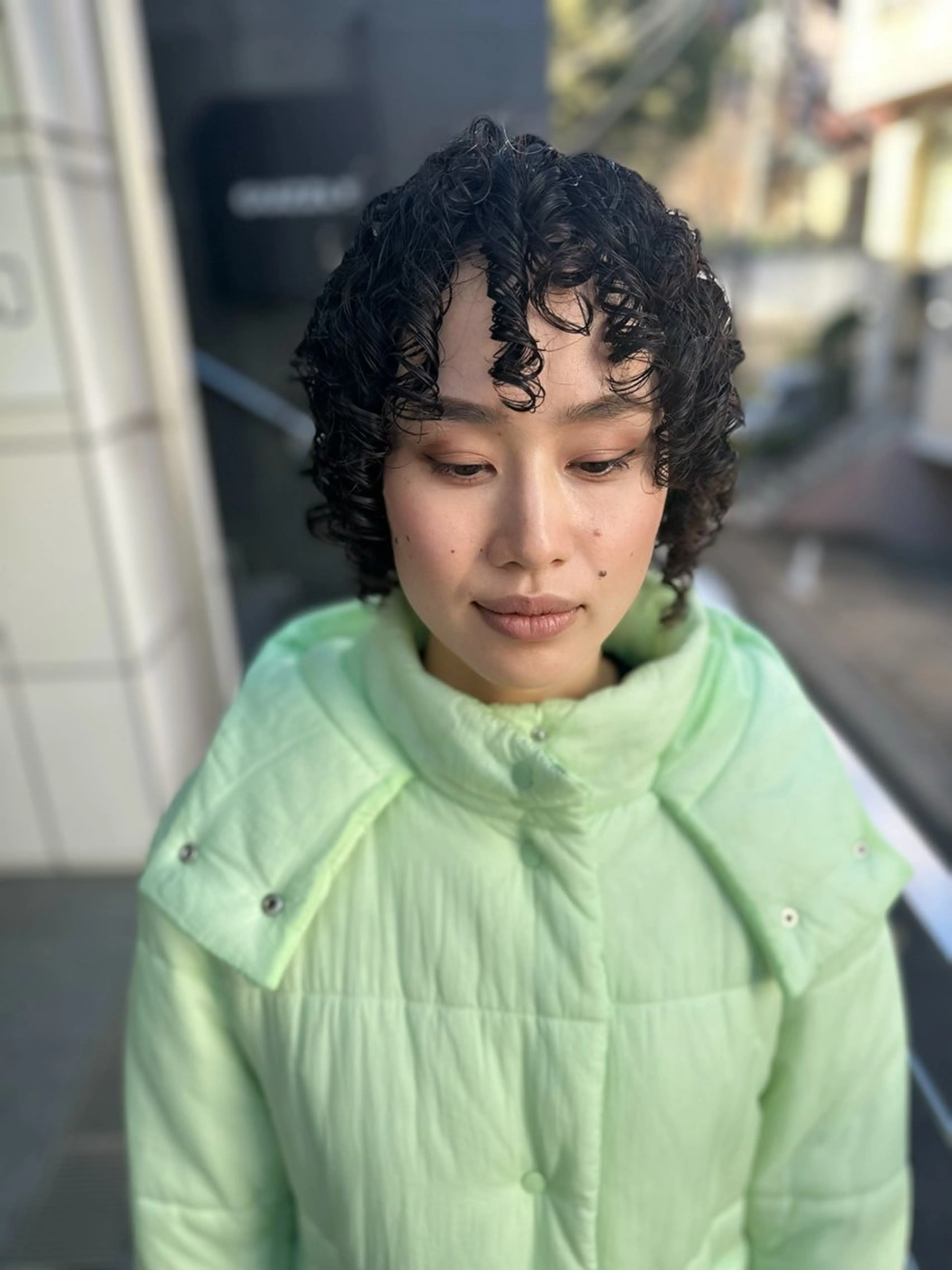 ミディアム カット パーマ トリートメント BRAIDS💎愛子 大人ハイライト💎のヘアスタイル