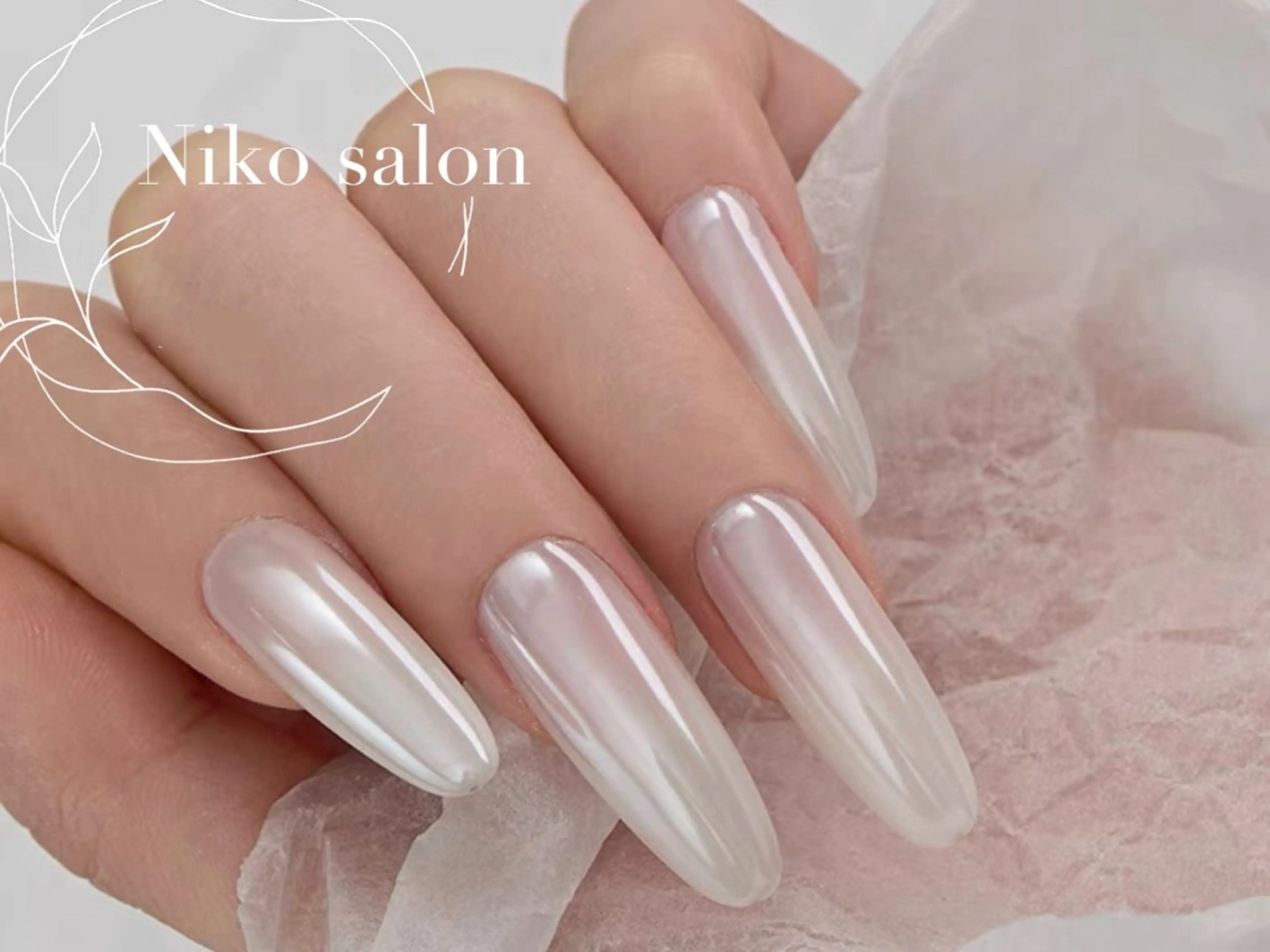 ネイル チークネイル 長さ出し フットネイル フレンチネイル ジェルネイル Niko 星星のネイルデザイン