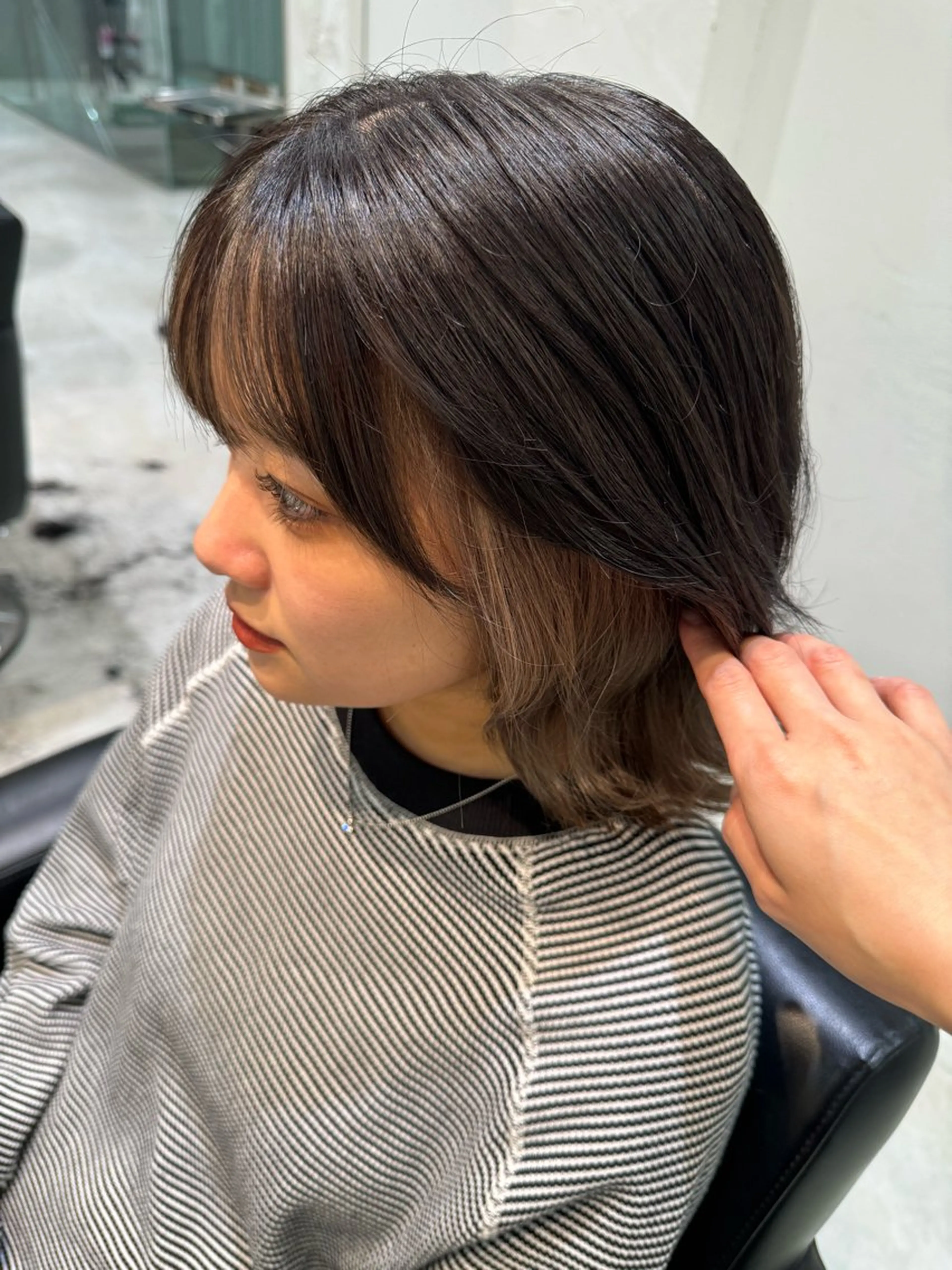 ミディアム カラー ヘアカラー トリートメント 🍪ﾖｼｲﾊﾙﾈ🍪 ﾗﾍﾞﾝﾀﾞｰｶﾗｰのヘアスタイル