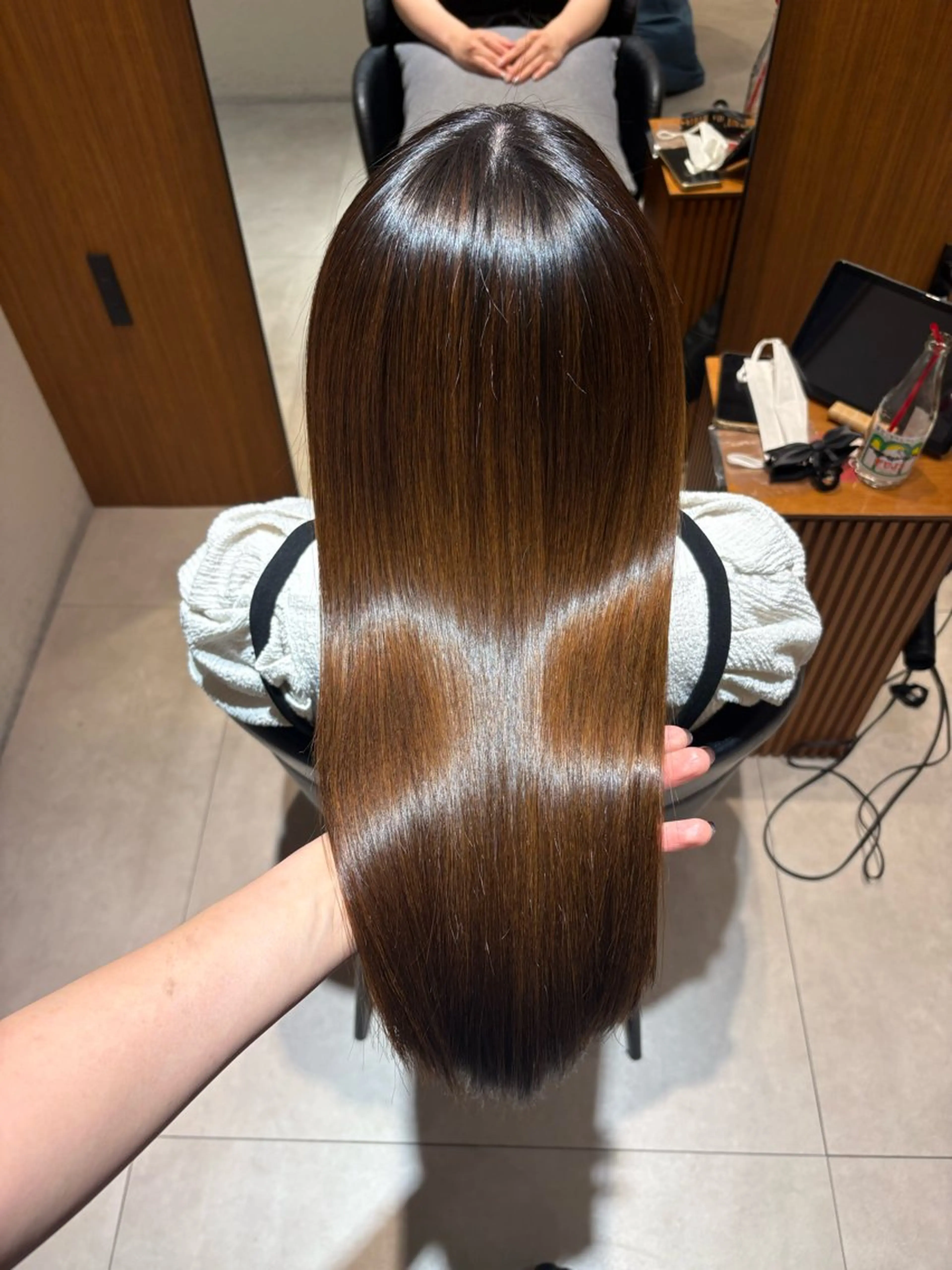 ロング パーマ 縮毛矯正 酸性ストレート/ yukinaのヘアスタイル