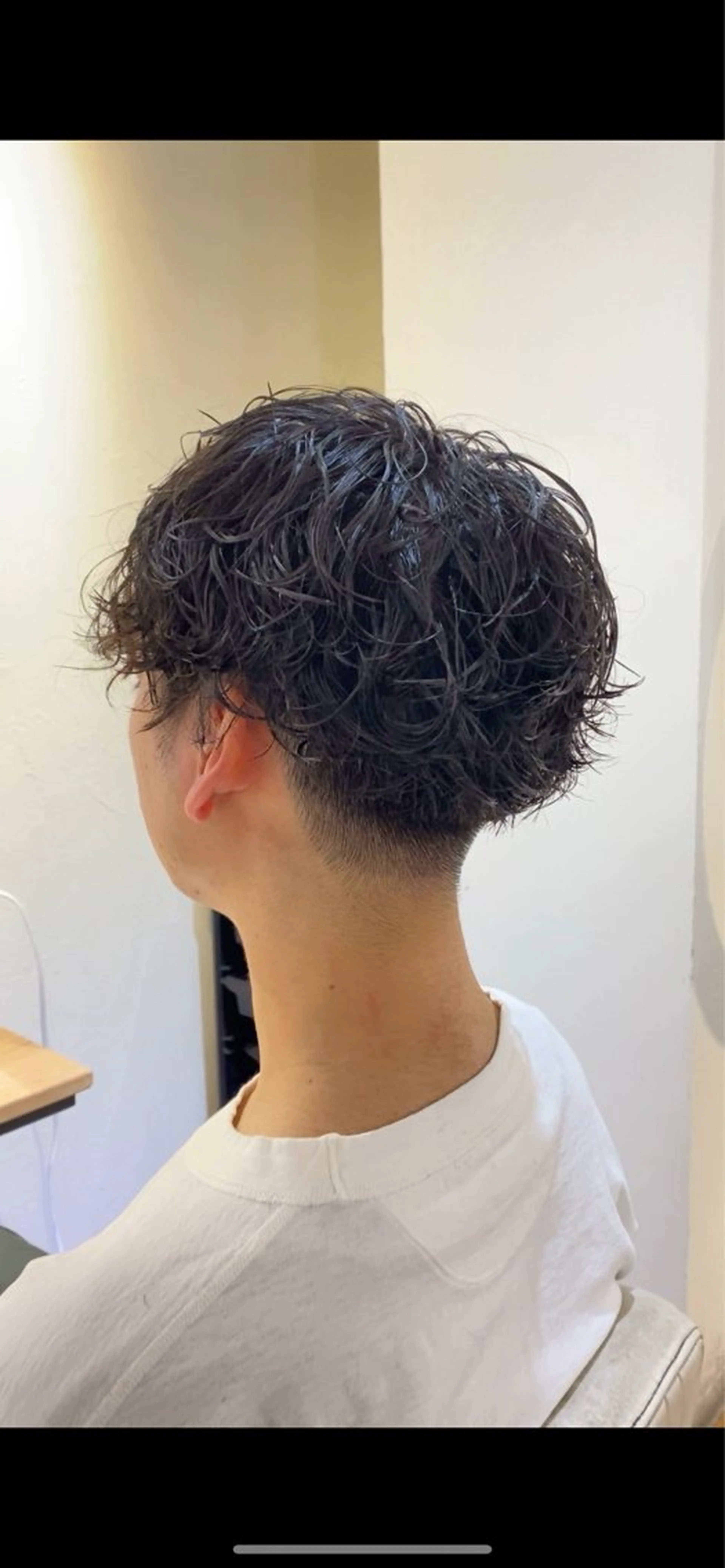 ショート パーマ メンズ カット ヘアカラー パーマ トリートメント ヘッドスパ ヘアセット RUI⚪️艶髪 ⚪️髪質改善のヘアスタイル