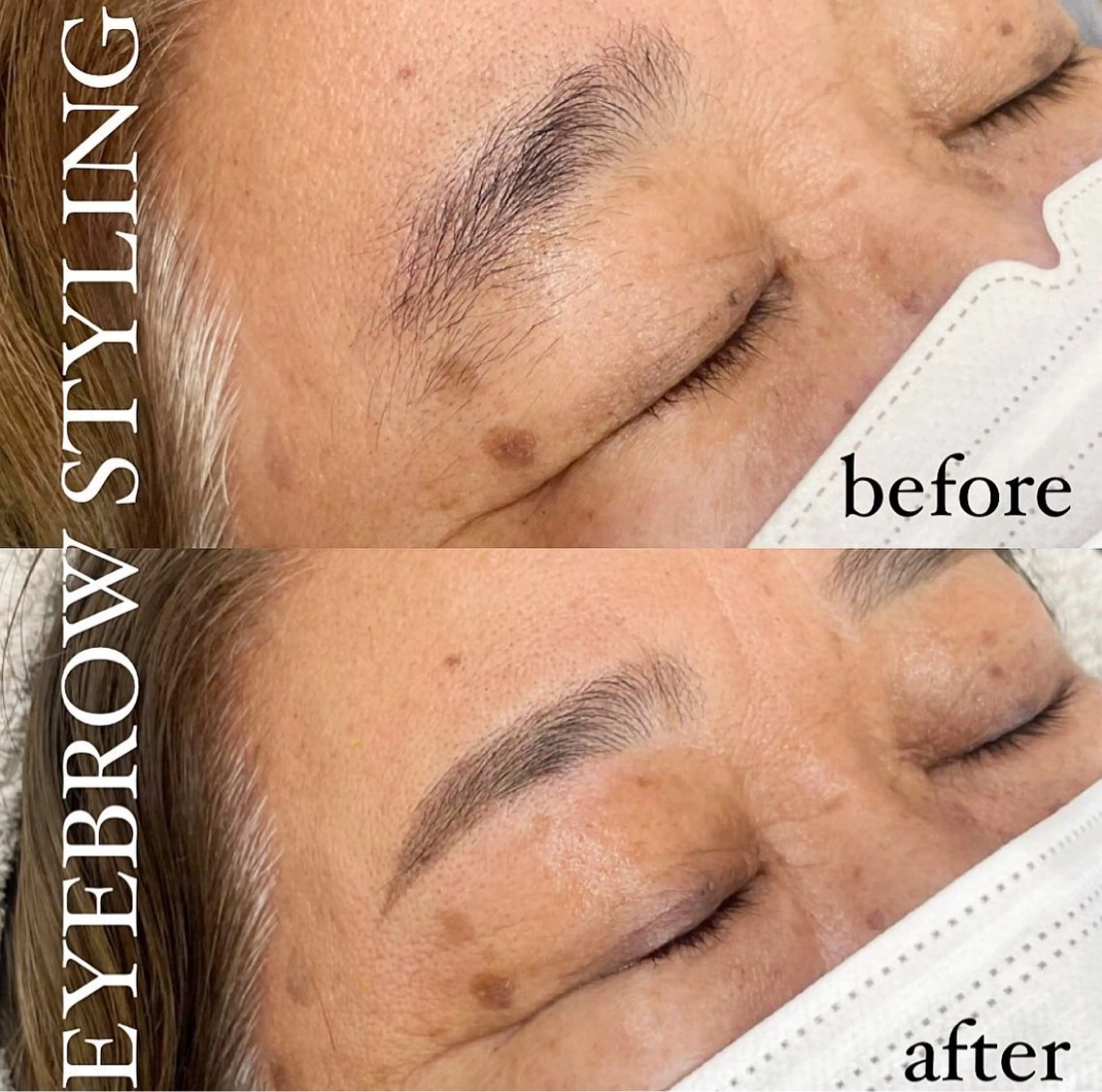 🪸美眉スタイリング(WAX+眉メイク)の写真