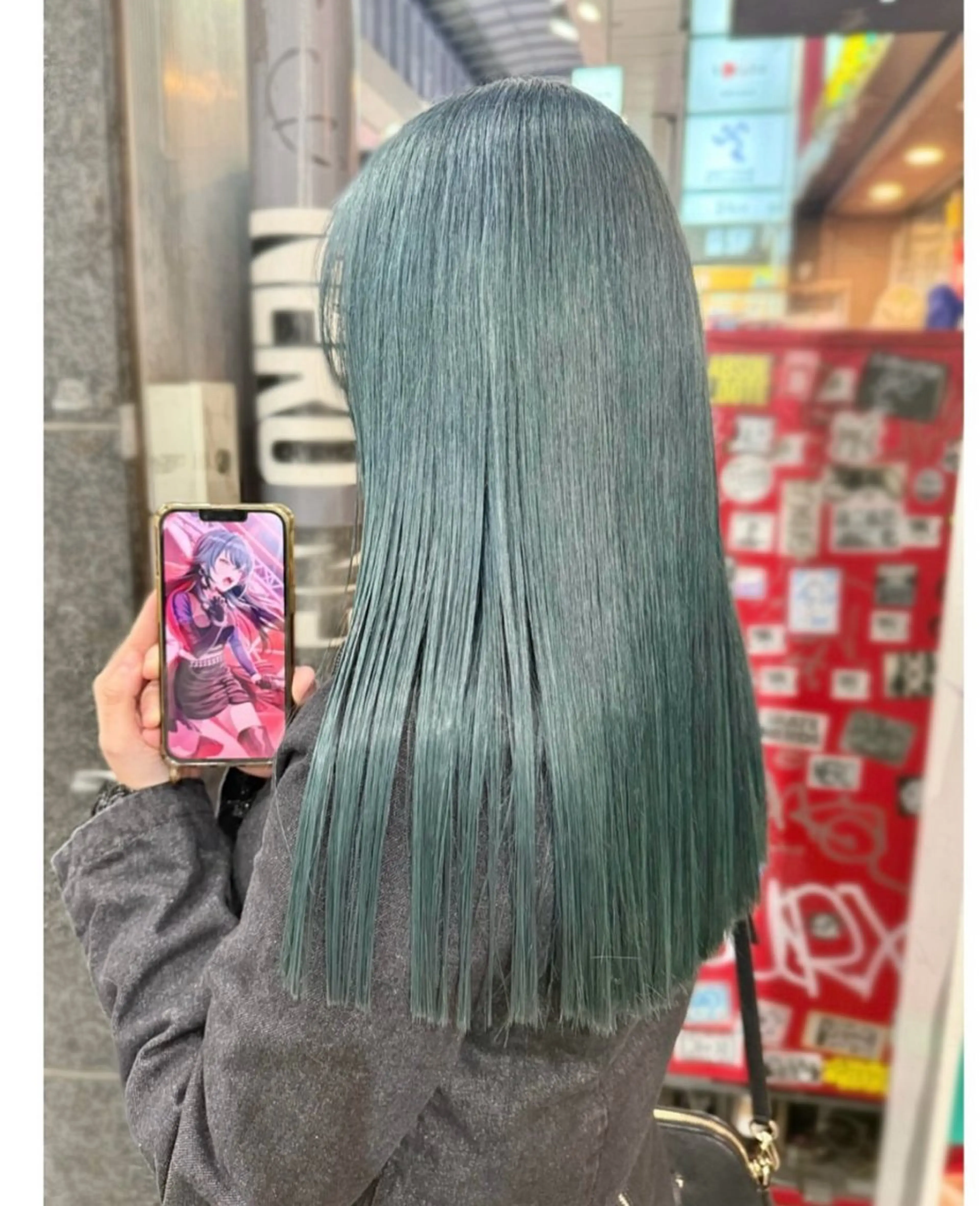 ミディアム カラー アッシュ ヘアカラー GARU-ガル-所属・TSUNO🦖 派手髪/オタク美容師のヘアスタイル