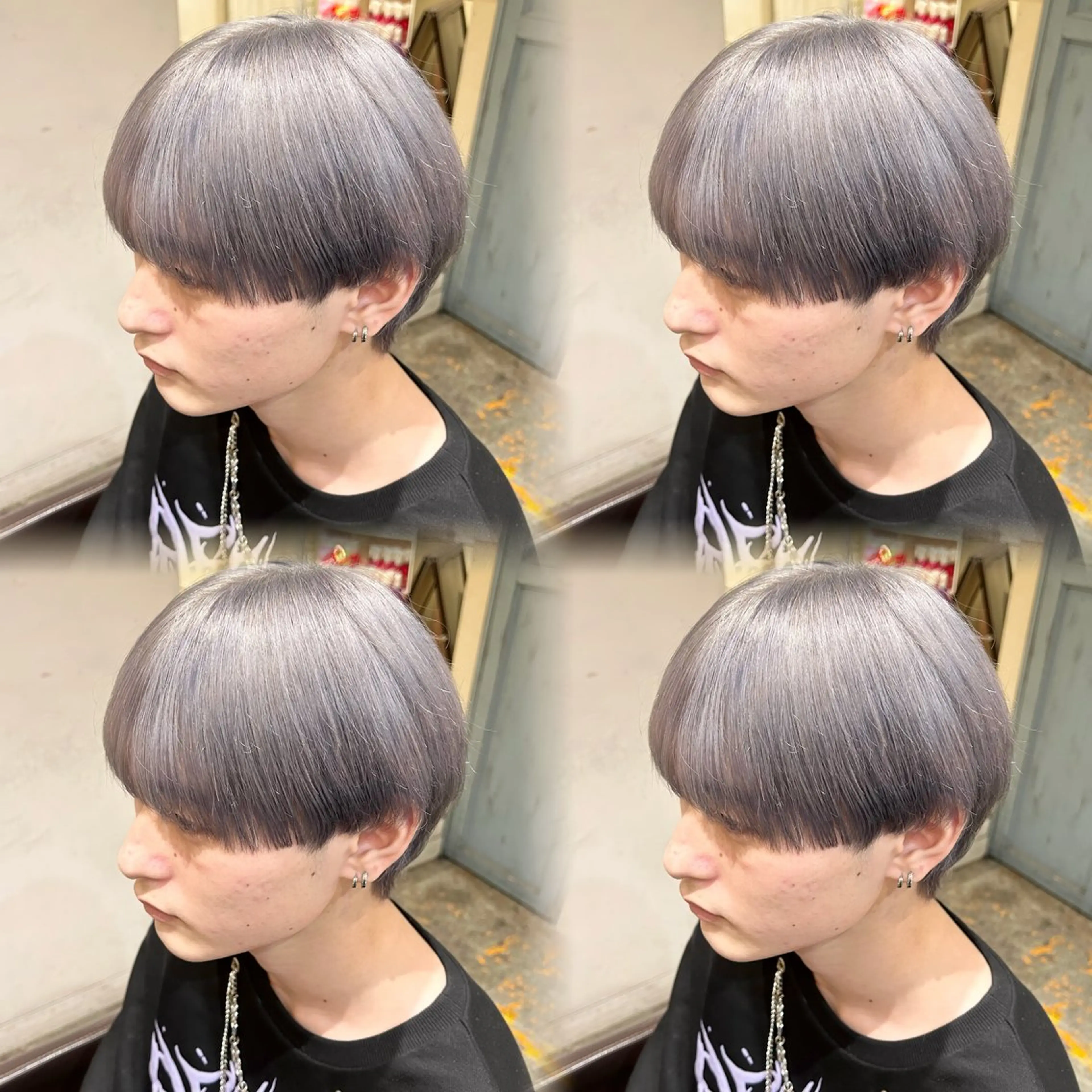 カラー メンズ ヘアカラー トリートメント 🦋REISA🦋 エクステ×ハイトーンのヘアスタイル