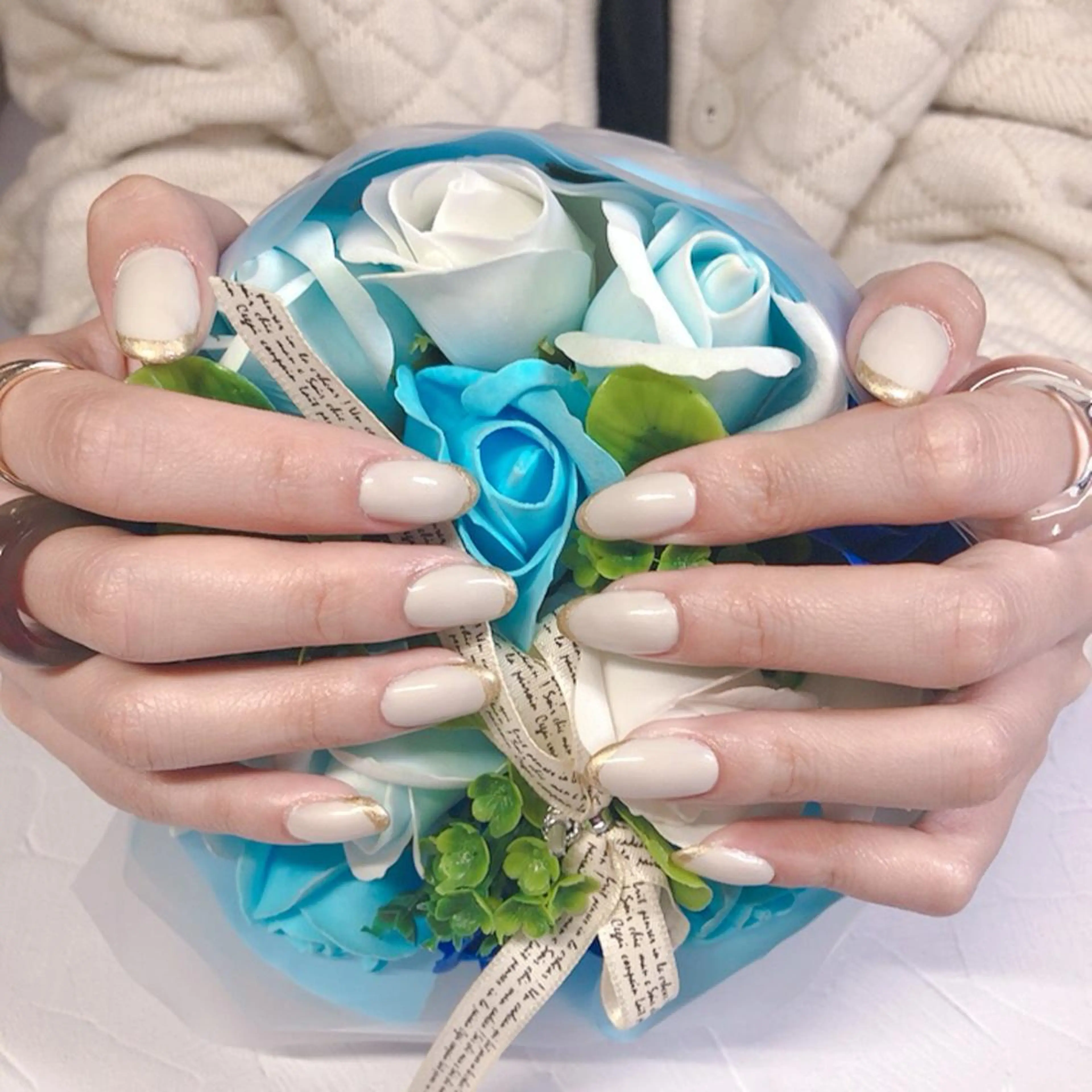 ネイル フレンチネイル 奥園 良恵のネイルデザイン