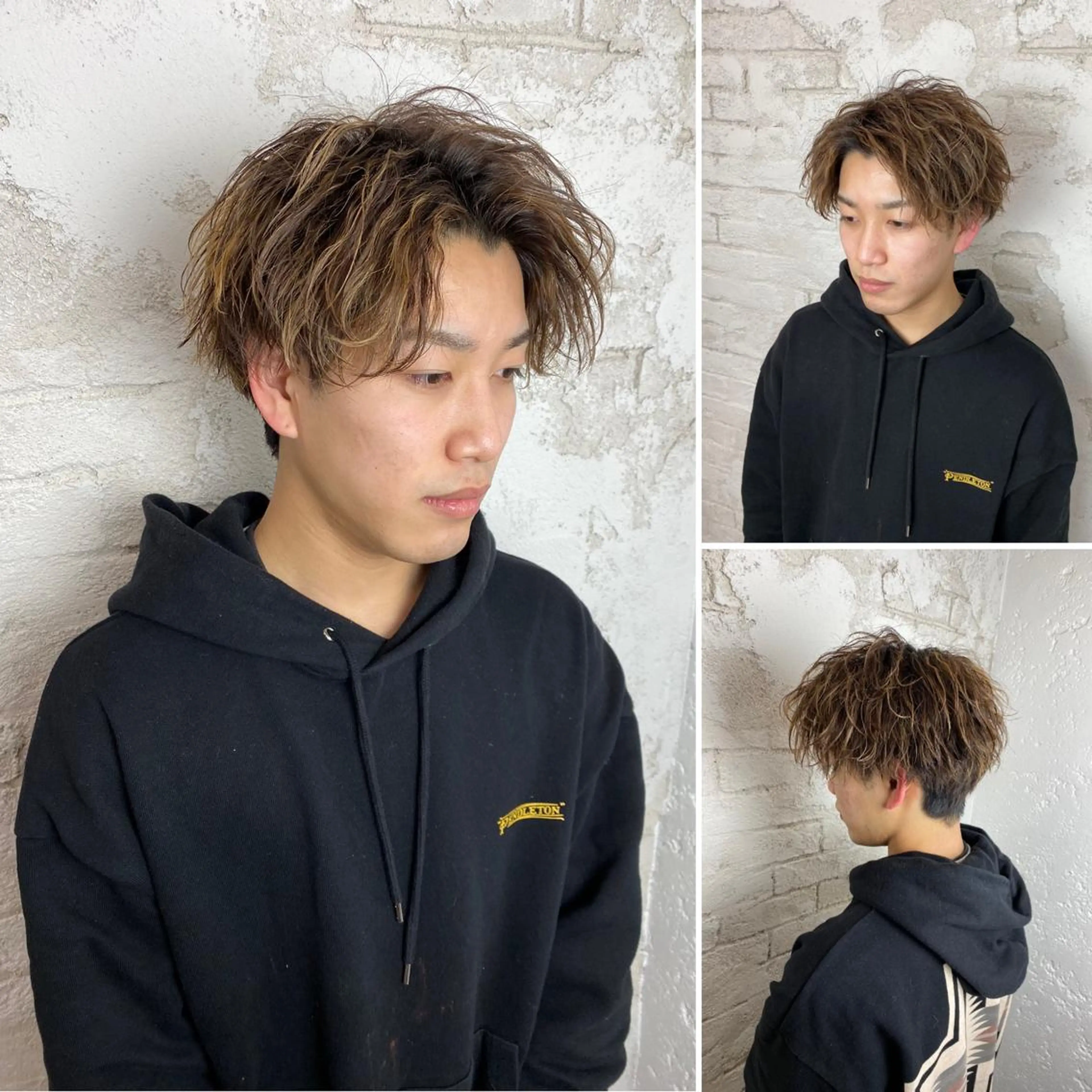 パーマ メンズ メンズパーマ ツイストスパイラルパーマ スパイラルパーマ メンズサロン IVY 池袋のヘアスタイル