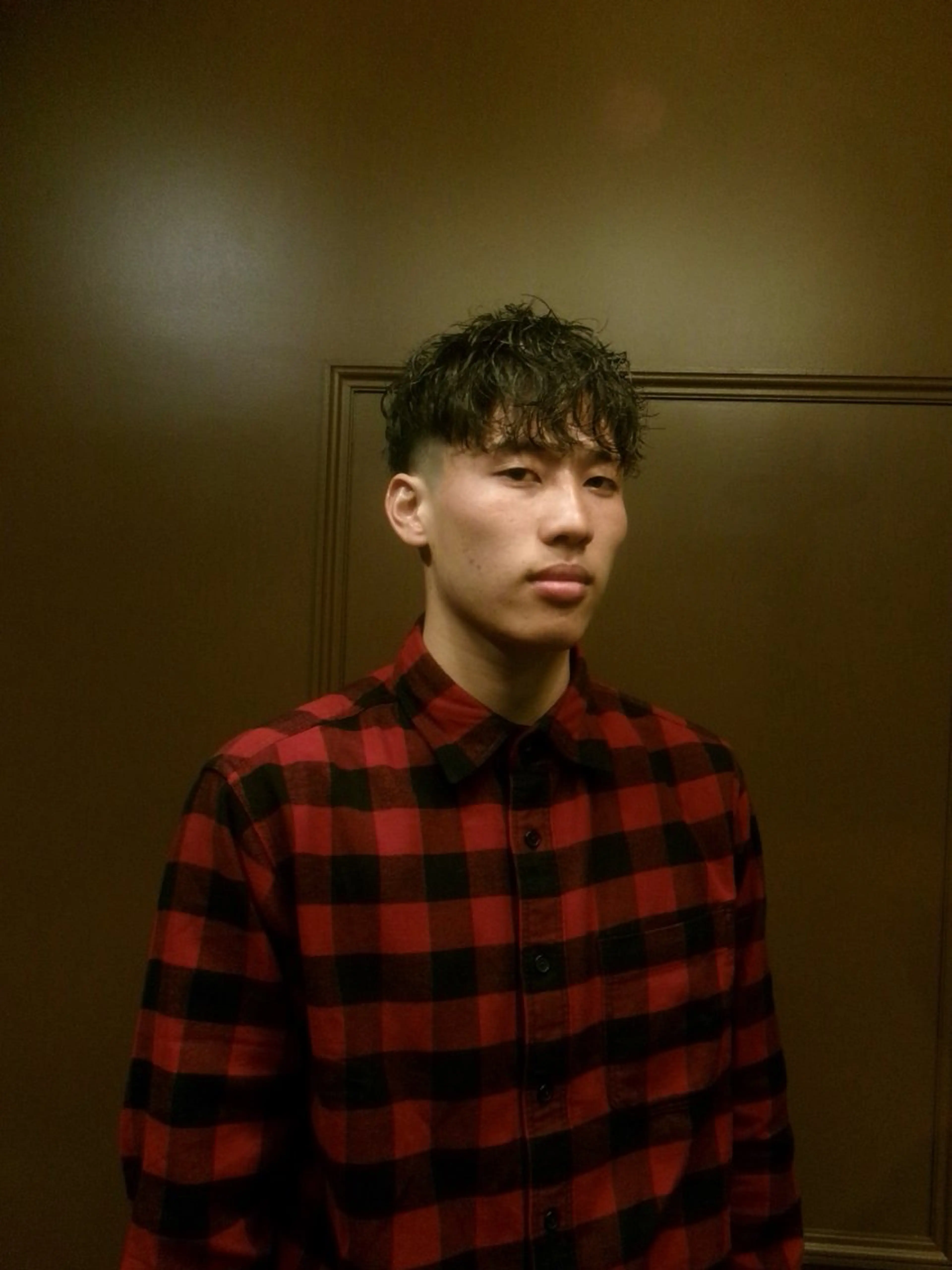 ミディアム ミディアムパーマ 窪田 力也のヘアスタイル