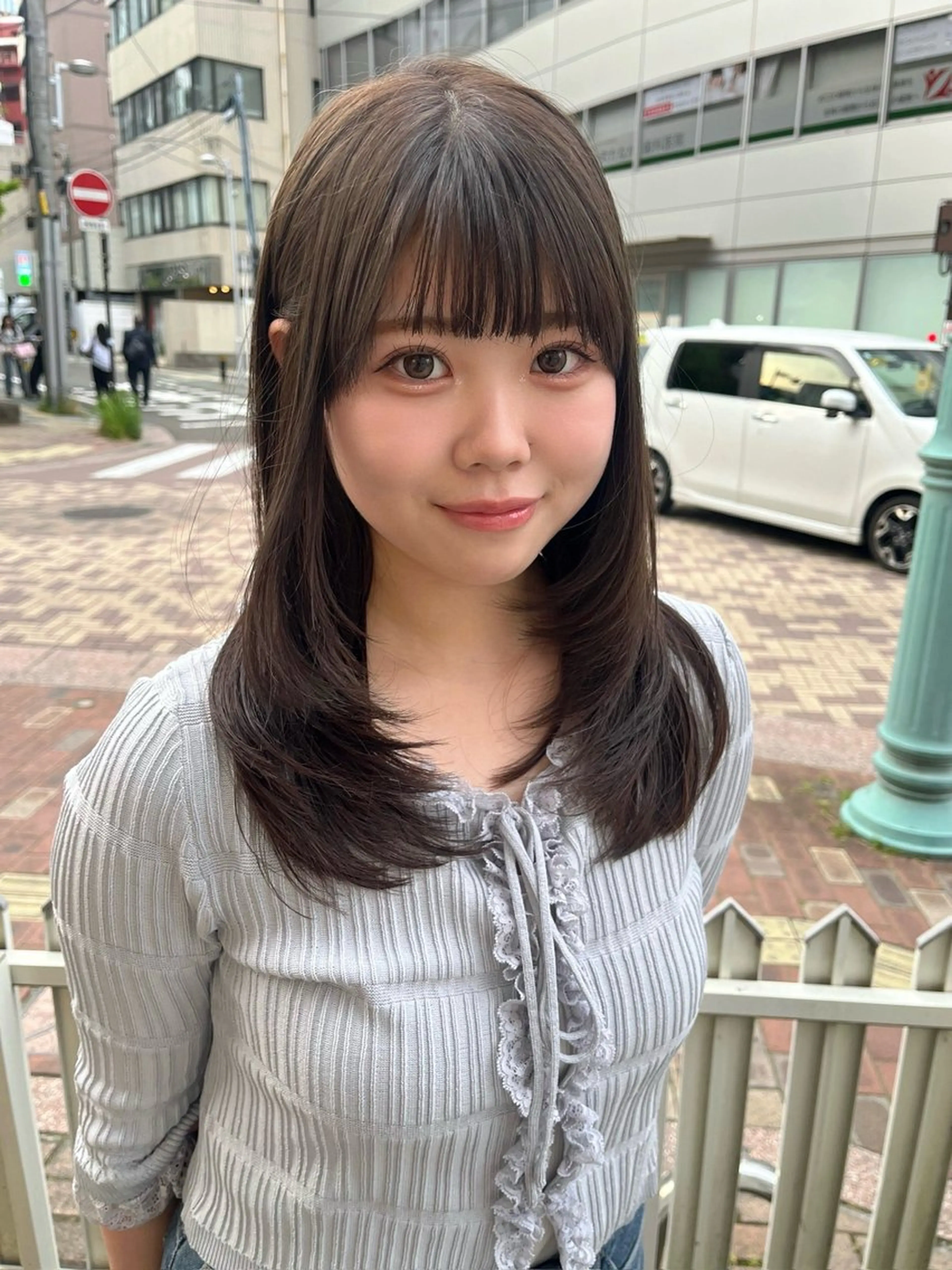 セミロング カラー カット ヘアカラー トリートメント 尾崎隼大 レイヤー/韓国ヘアのヘアスタイル