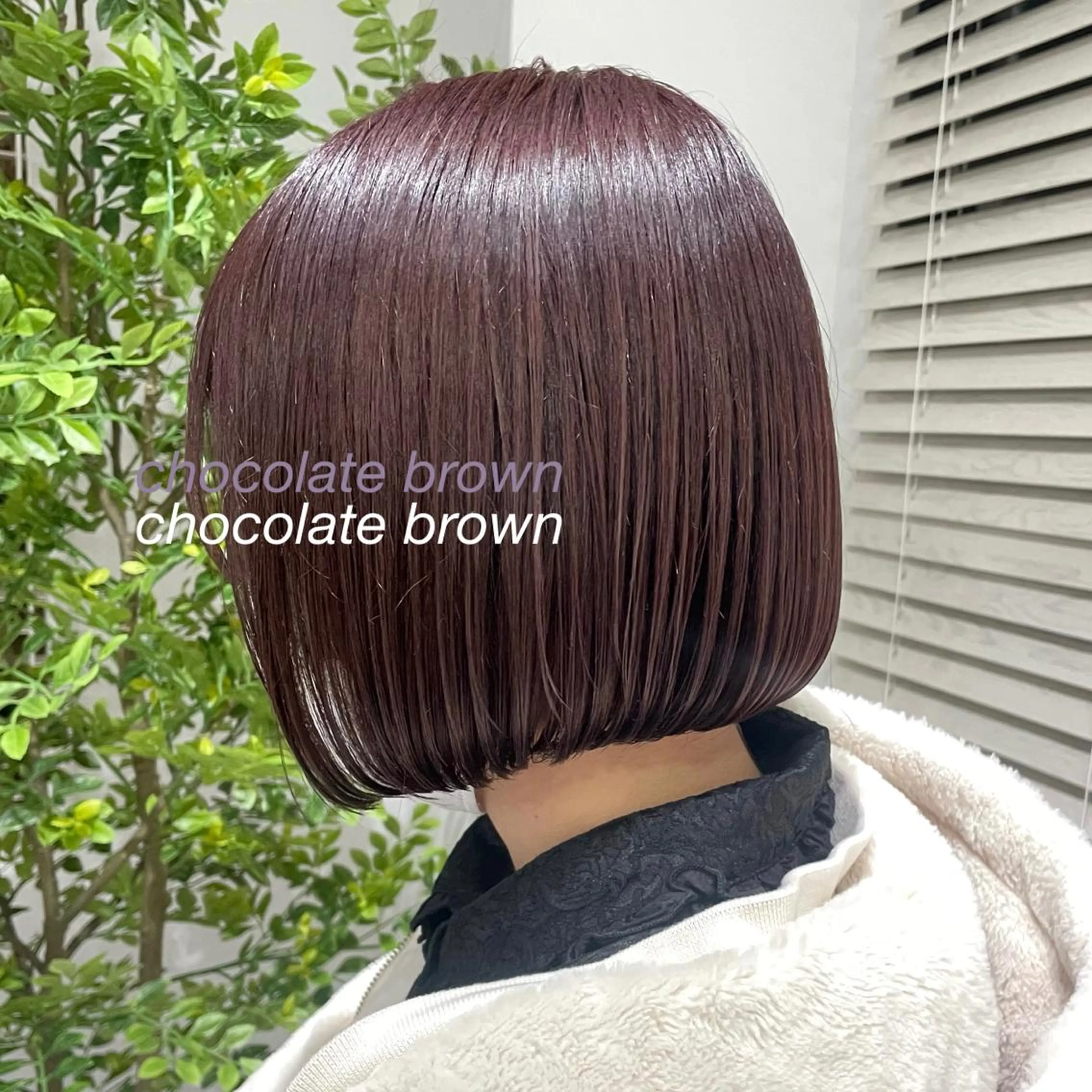 ショート カラー ブラウンカラー チョコレートブラウン ヘアカラー トリートメント 赤味消し.髪質改善 🌿𝘠𝘜𝘙𝘐のヘアスタイル