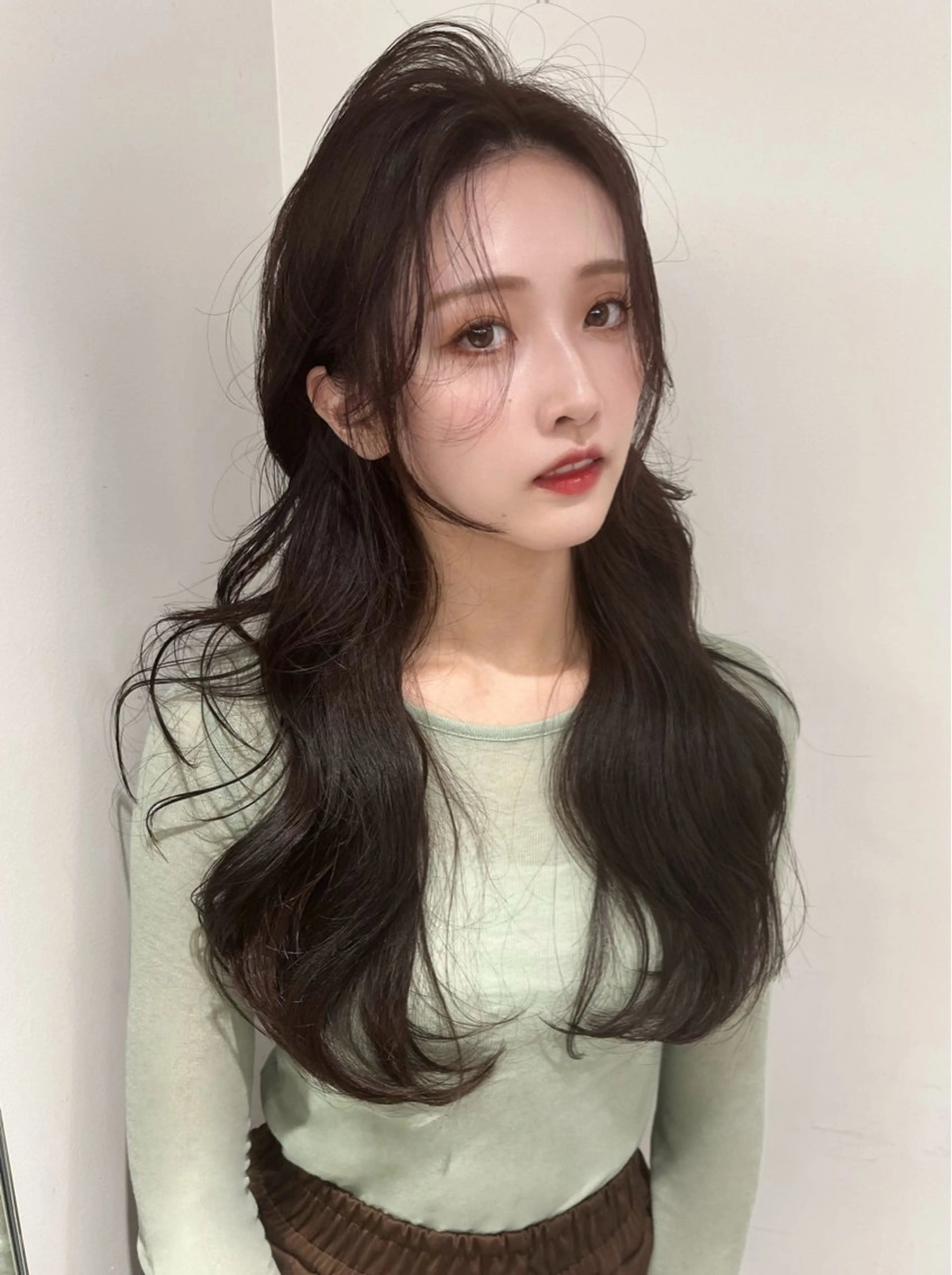 ロング カラー カット ヘアカラー トリートメント LARME by Sea 新宿所属・韓国ハッシュカット/ 新宿/髪質改善/岡崎のヘアスタイル