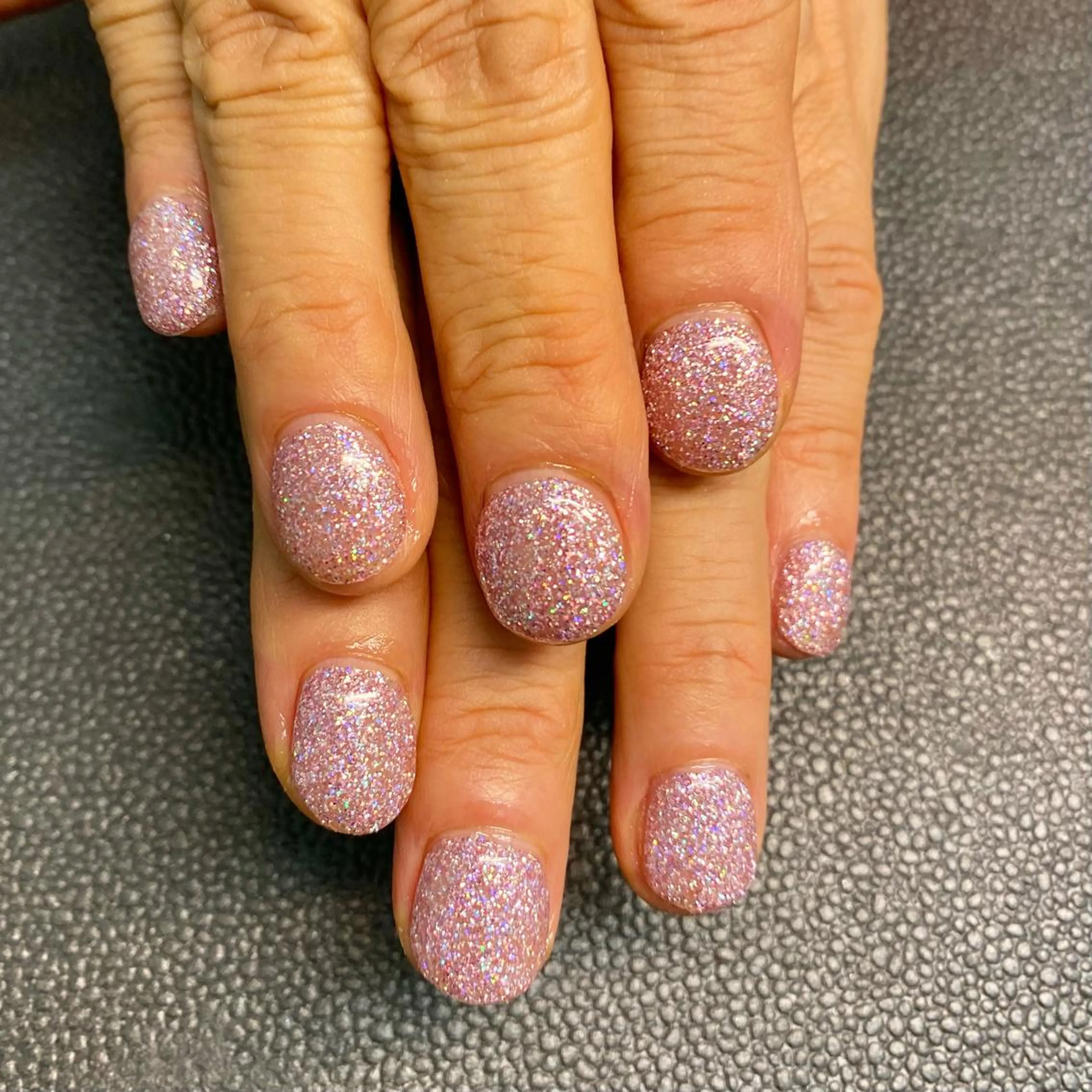 ネイル ラメ(グリッター) ワンカラーネイル パープル kagami所属・kagami マイのネイルデザイン