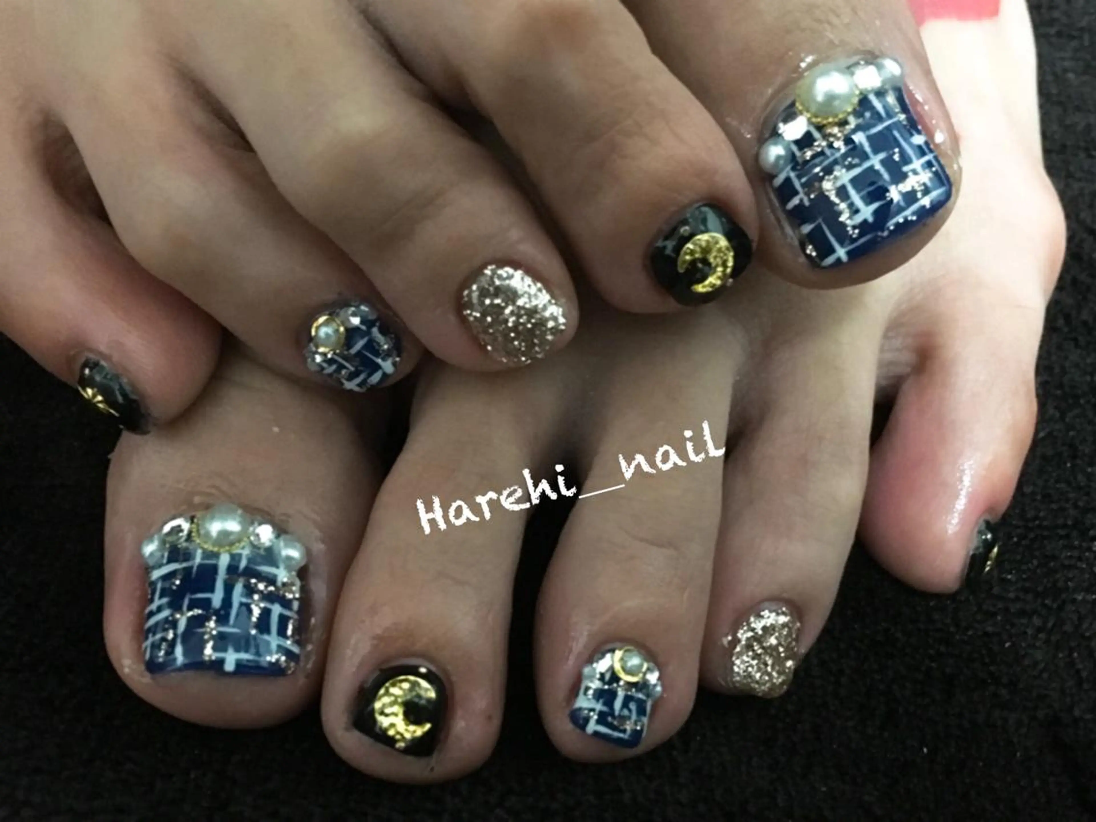 ネイル フットネイル Harehi_ nailのネイルデザイン