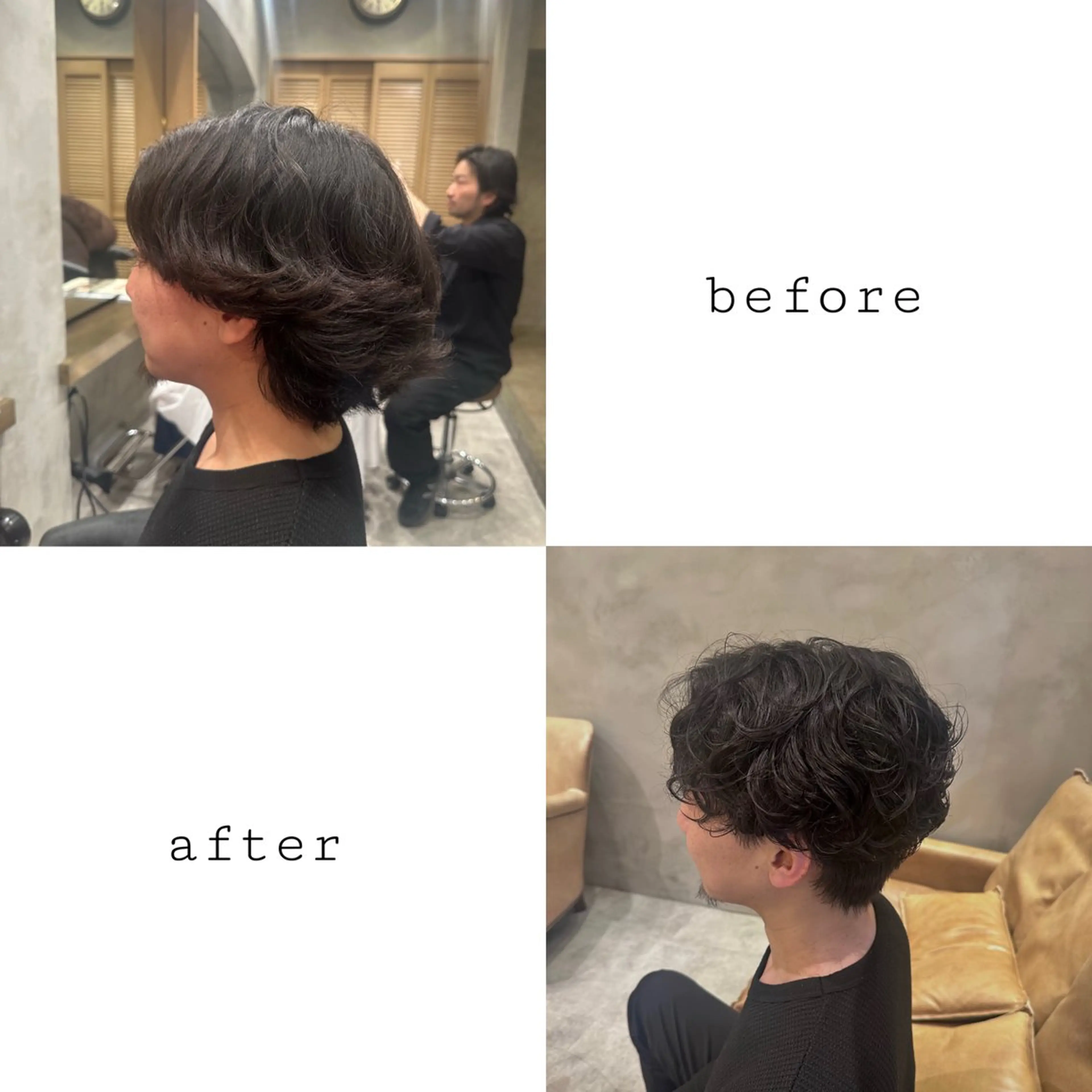 パーマ メンズ メンズパーマ カット パーマ YU-KI 🐈‍⬛のヘアスタイル