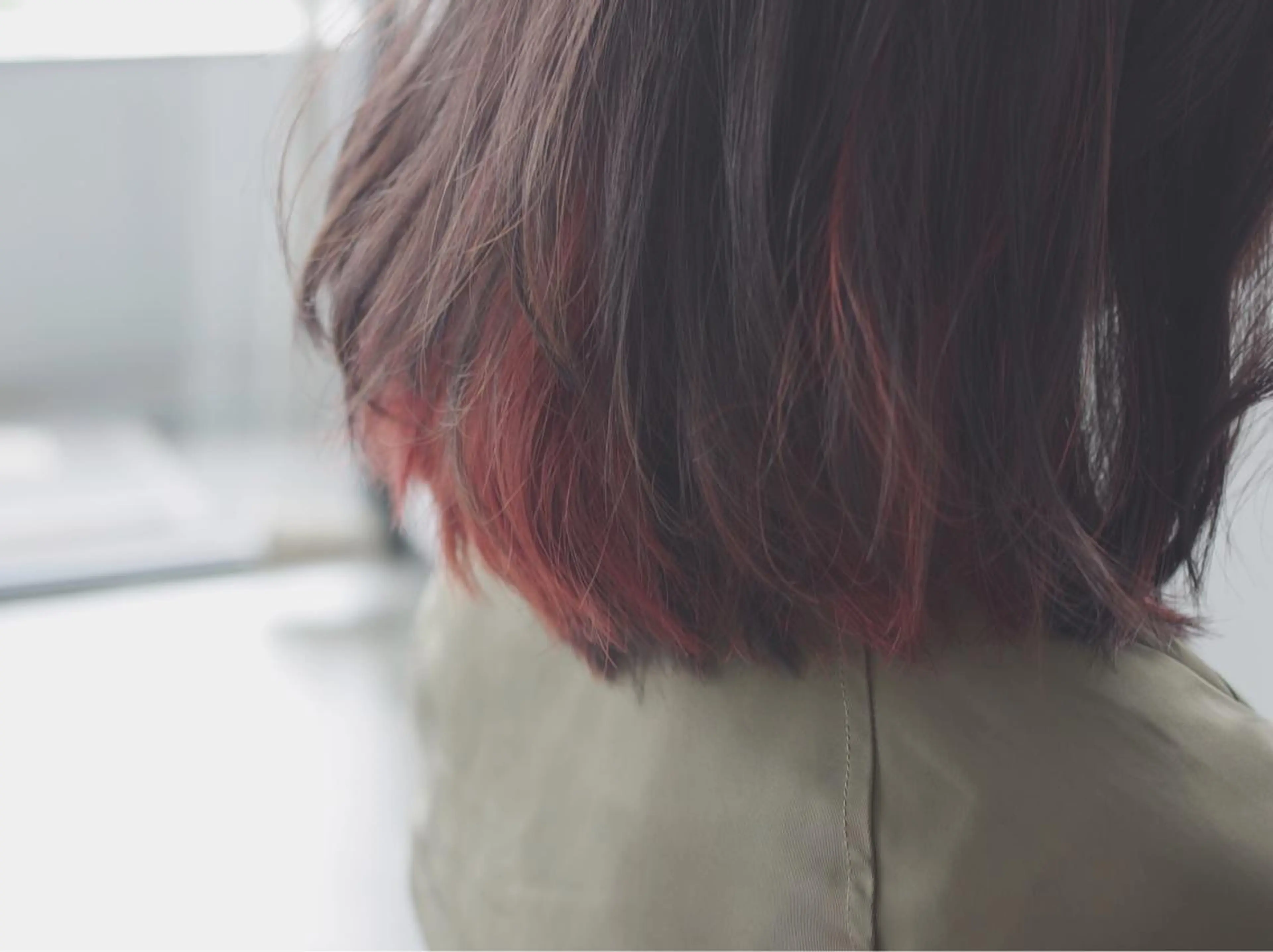 ショート ミディアム カラー クセ毛お悩みの方 四宮桂佑のヘアスタイル