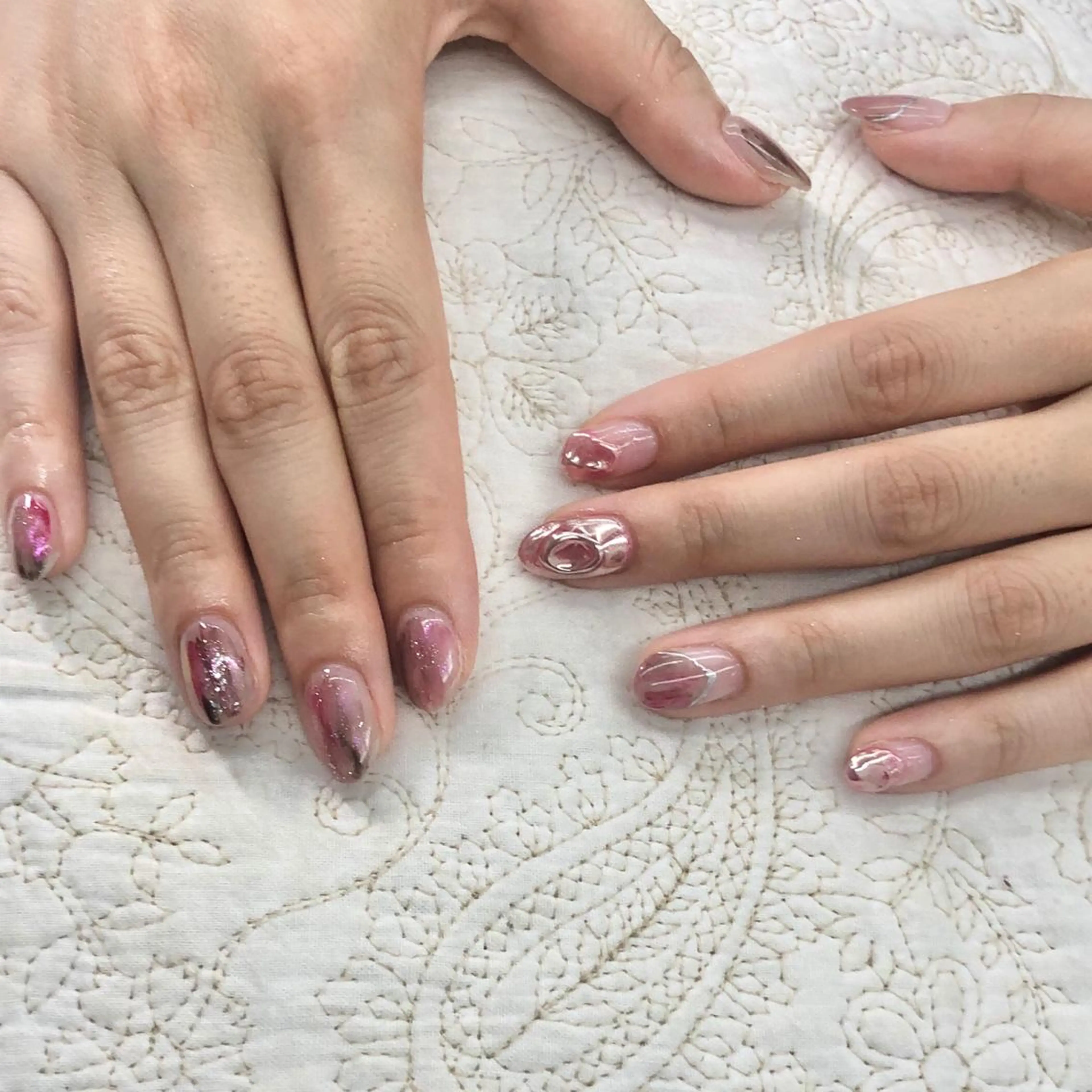 ネイル ニュアンスネイル 🎀AYAKO 🎀中韓ネイルのネイルデザイン