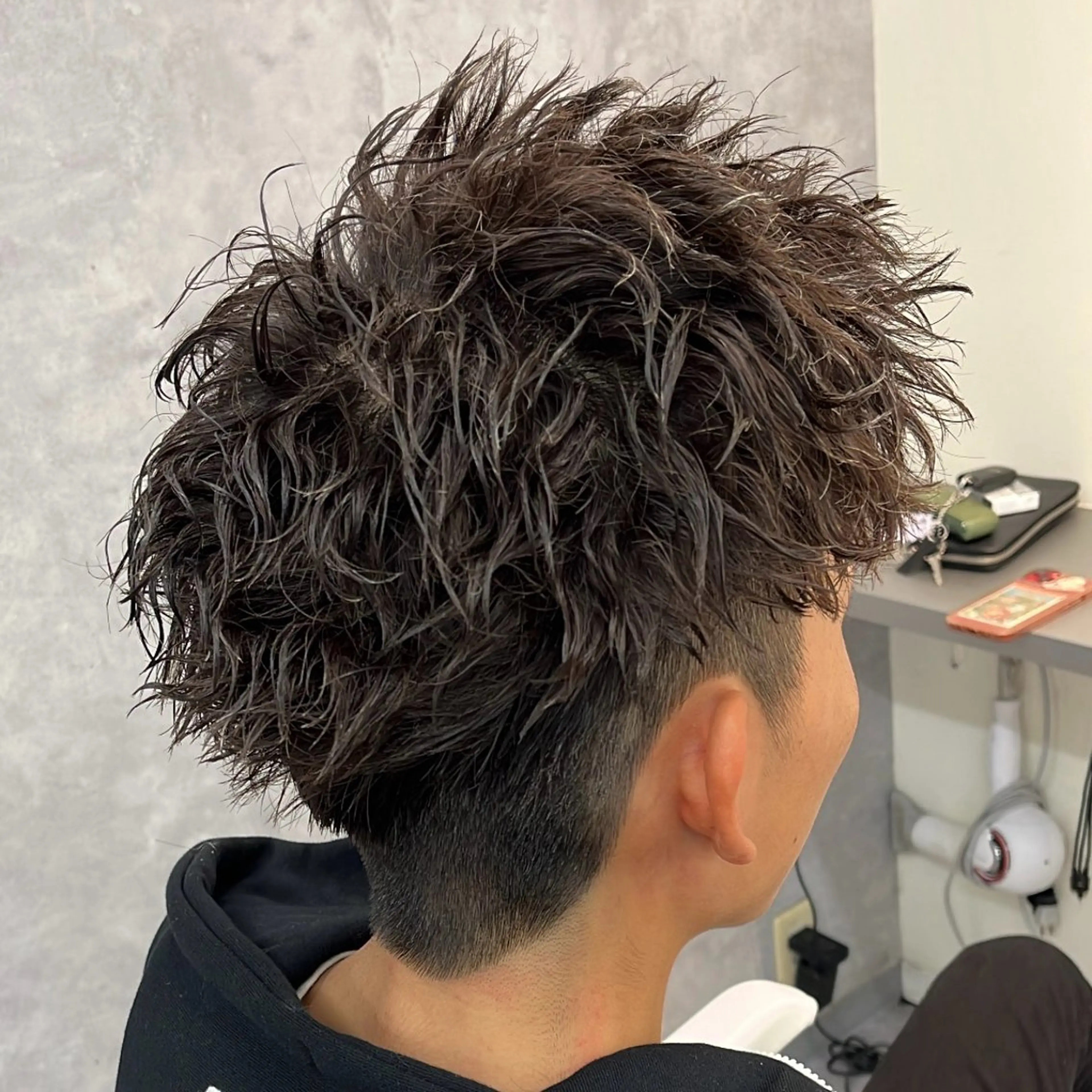 ショート パーマ カット パーマ 🔥滋賀県草津/ メンズ吉永祐也🔥のヘアスタイル