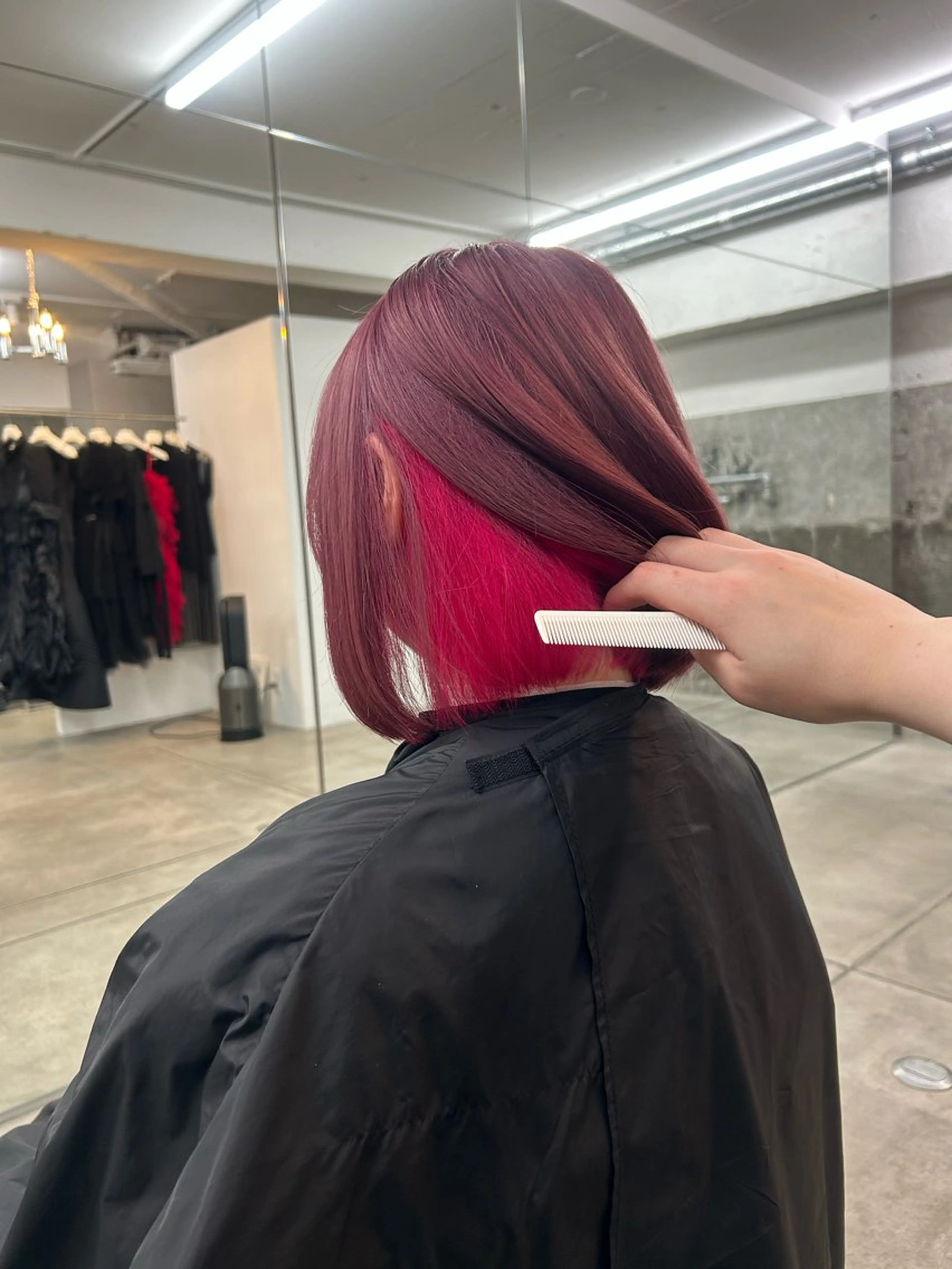 ミディアム カラー 北浦 雅のヘアスタイル