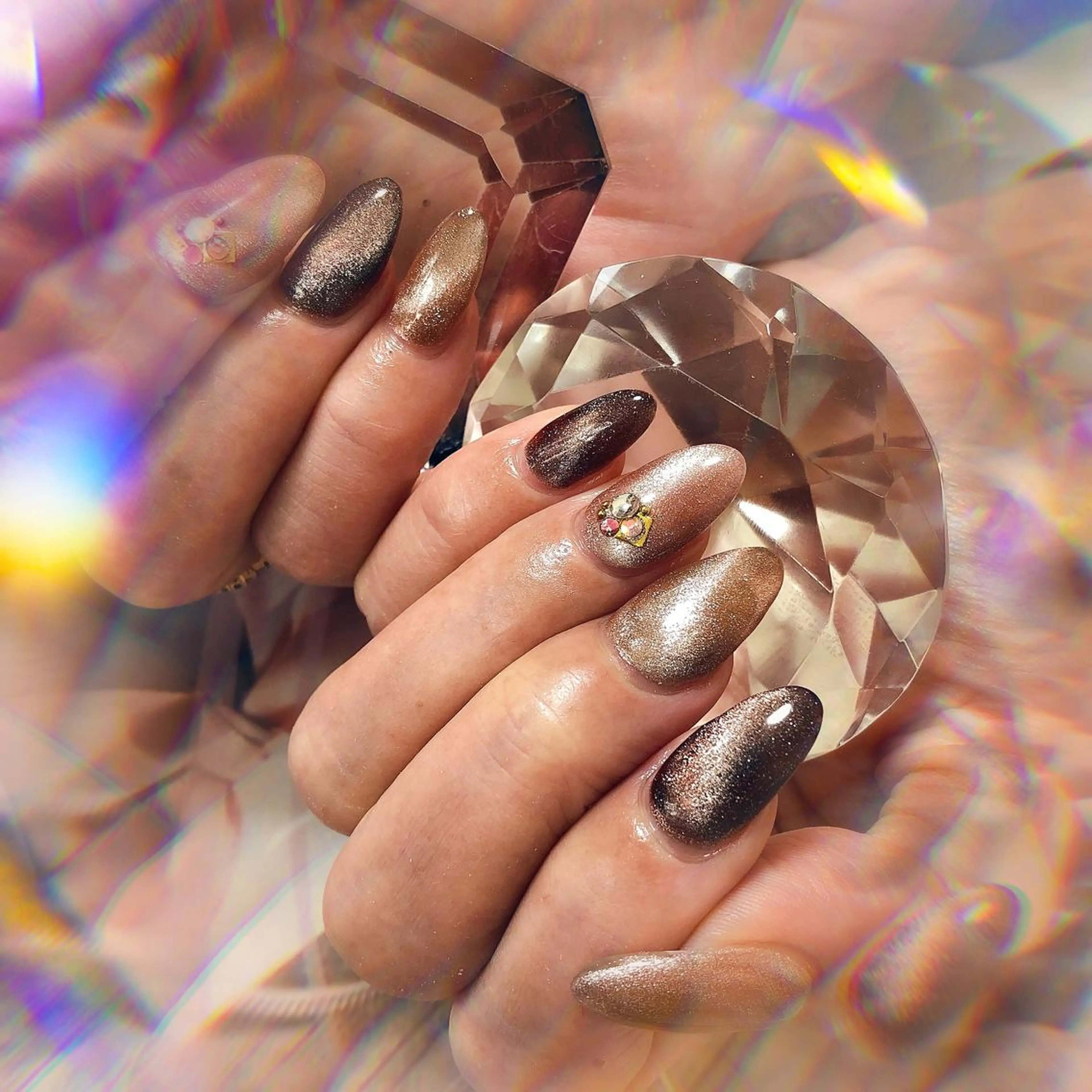 セミロング ネイル ハンドネイル ハンドケア 💎ビューティサロン 湘南　RIRAN💎のネイルデザイン